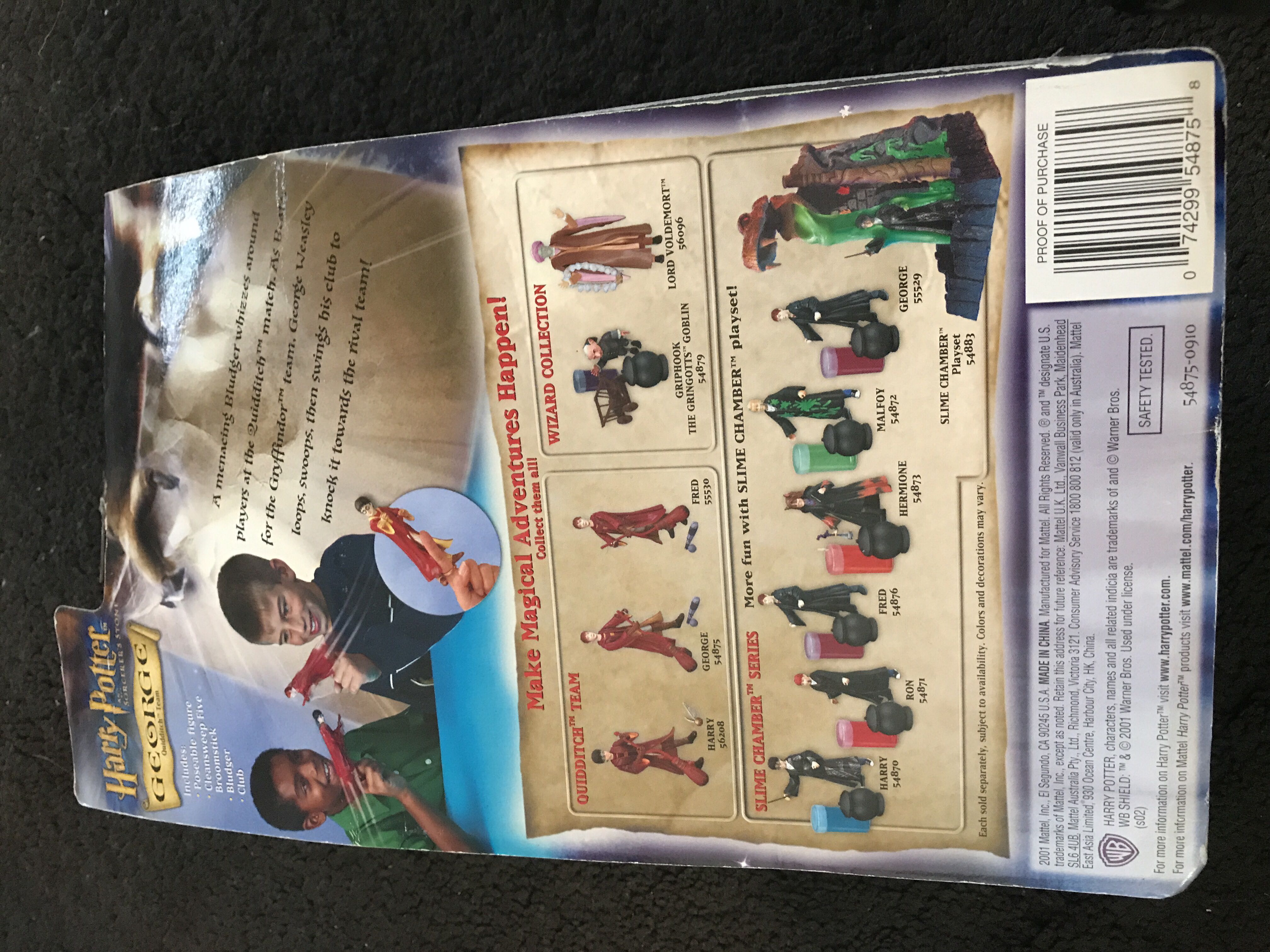 Harry Potter Quidditch George - Mattel (Harry Potter) action figure collectible [Barcode 074299548758] - Main Image 2