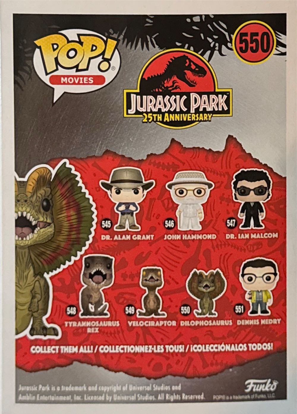 Dilophosaurus - Funko (Jurassic Park) action figure collectible [Barcode 889698267366] - Main Image 2