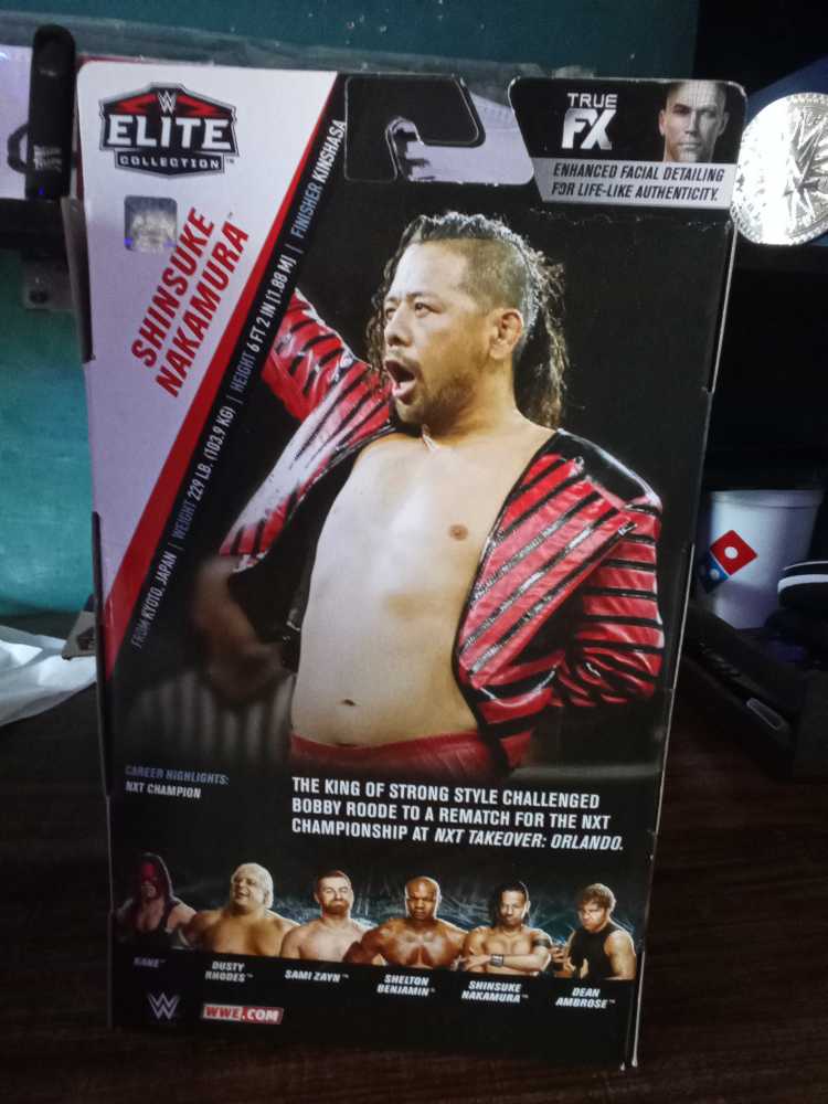 Shinsuke Nakamura  (WWE Elite Series 63) action figure collectible [Barcode 887961729818] - Main Image 2