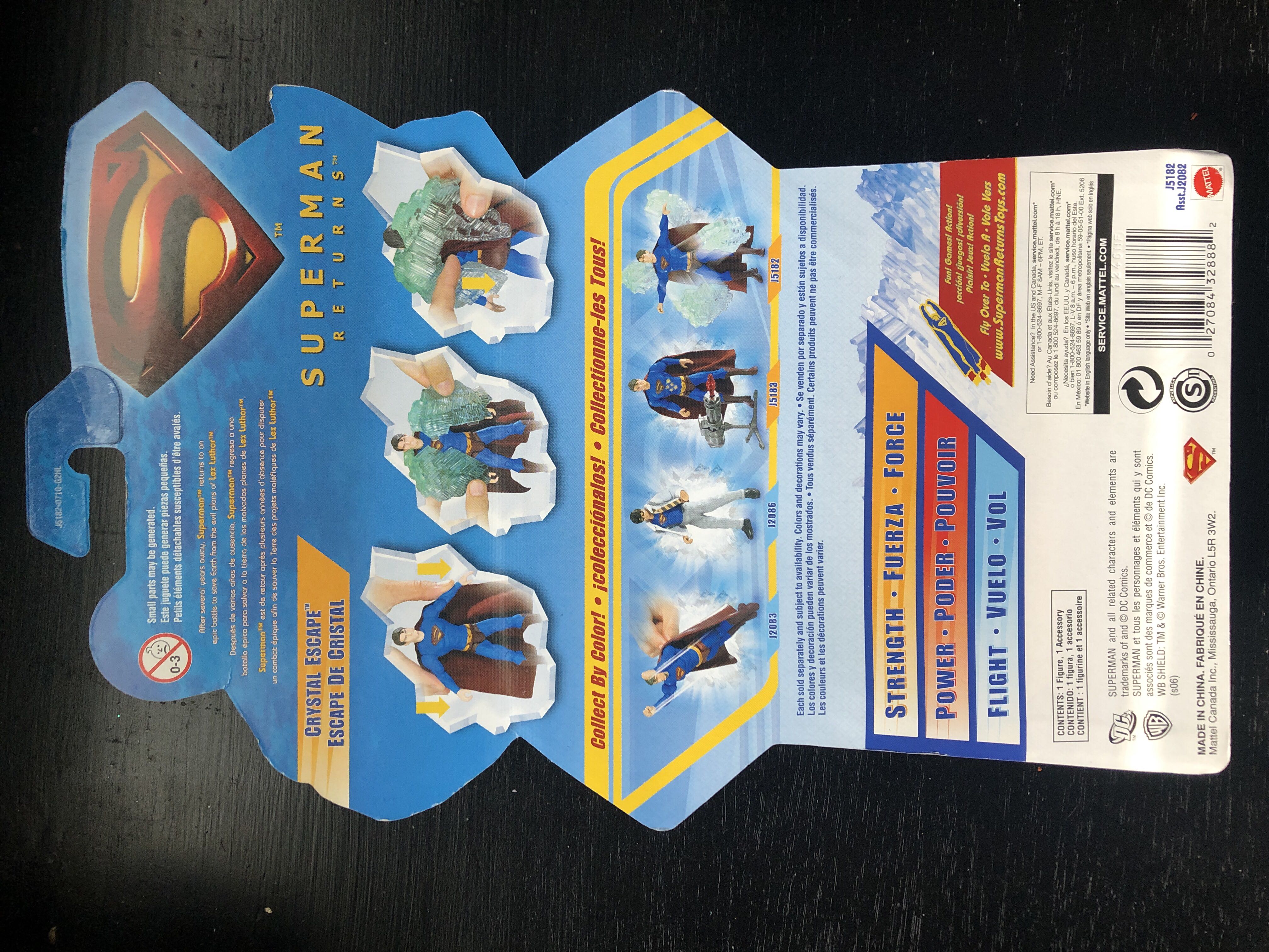 Superman Returns- Crystal Escape Superman  - DC/ Mattel action figure collectible [Barcode 027084328882] - Main Image 2