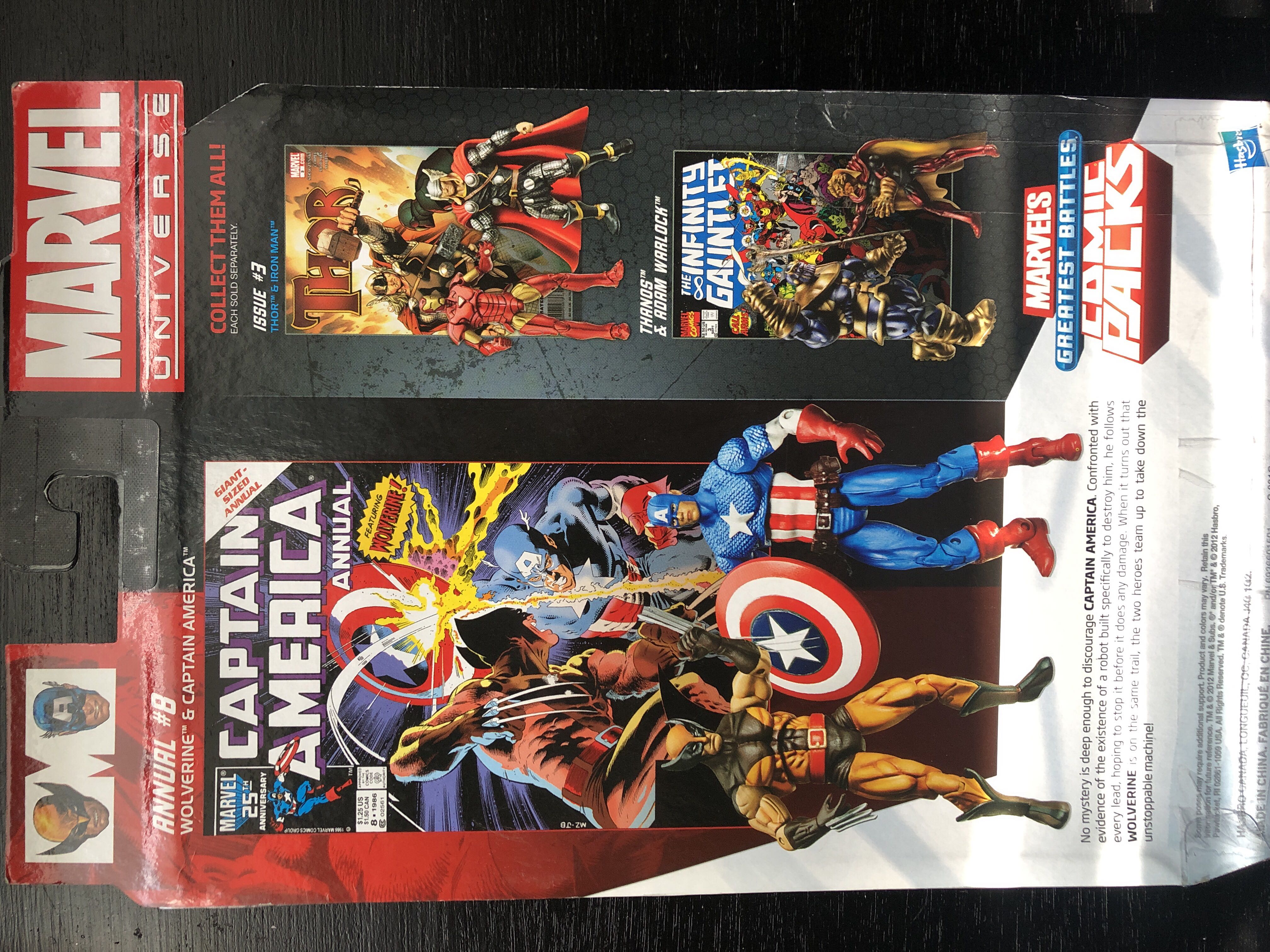 Wolverine And Captain America-Marvel Comics Pack - Disney Hasbro (Marvel Avengers) action figure collectible [Barcode 653569709053] - Main Image 2