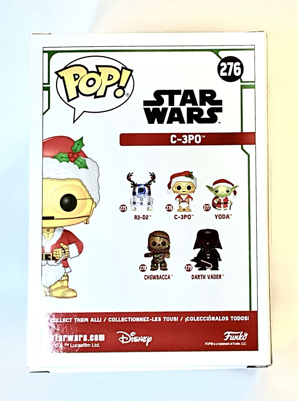 Funko Holiday Star Wars 276 C-3PO  (Funko Pop!) action figure collectible [Barcode 889698338882] - Main Image 2
