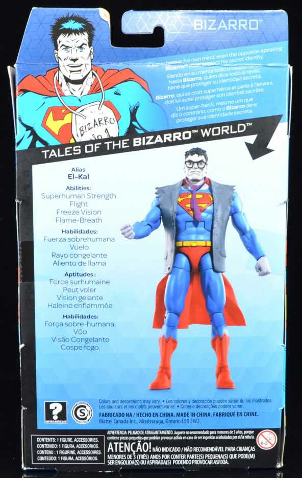 *Walgreens-DC Multiverse- Bizarro - Mattel (Superman) action figure collectible [Barcode 887961639506] - Main Image 4