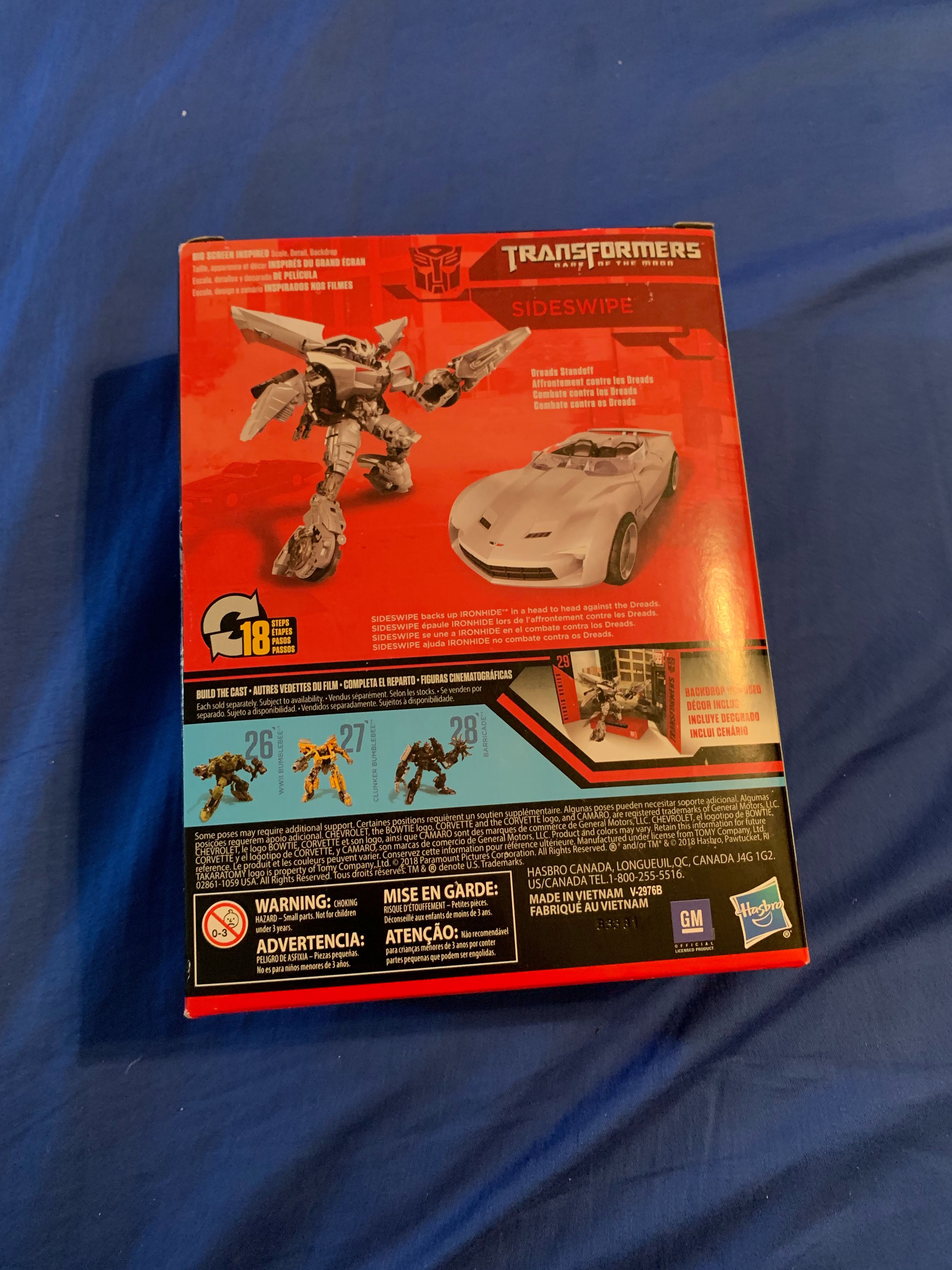 Transformers Studio Series Sideswipe  - Hasbro (Dark Of The Moon) action figure collectible [Barcode 630509774050] - Main Image 2