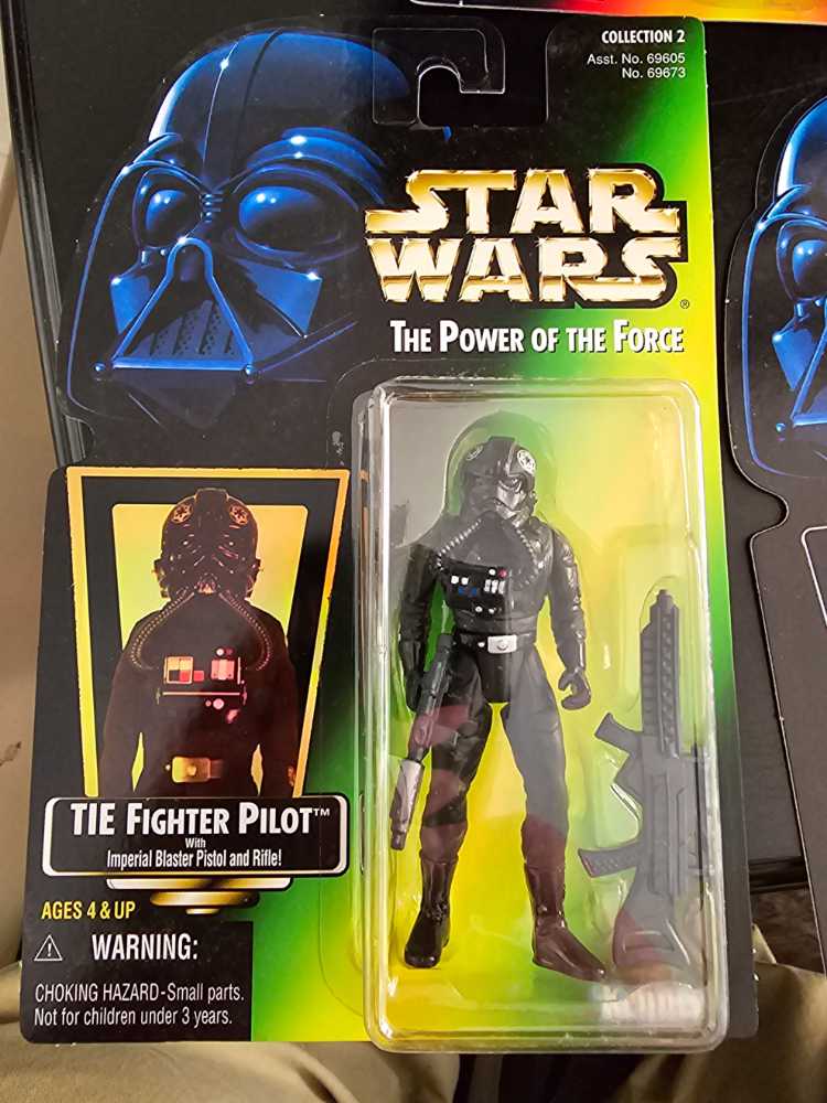 TIE Fighter Pilot - Star Wars The Power Of The Force - Kenner (Star Wars) action figure collectible [Barcode 076281696737] - Main Image 3