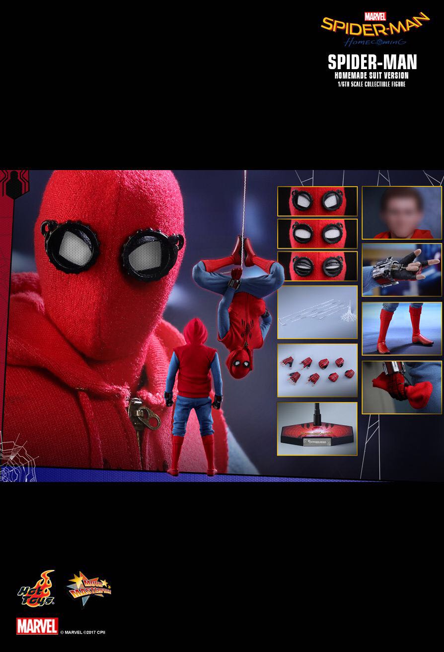 Spider-Man / Homemade Suit - Hot Toys (Spider Man Homecoming) action figure collectible [Barcode 4897011182889] - Main Image 2