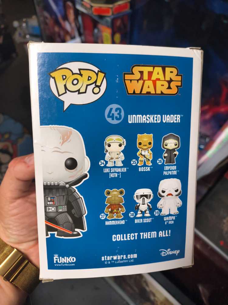 Funko Star Wars: Darth Vader (Unmasked) - Funko Pop (Star Wars) action figure collectible [Barcode 849803055295] - Main Image 2