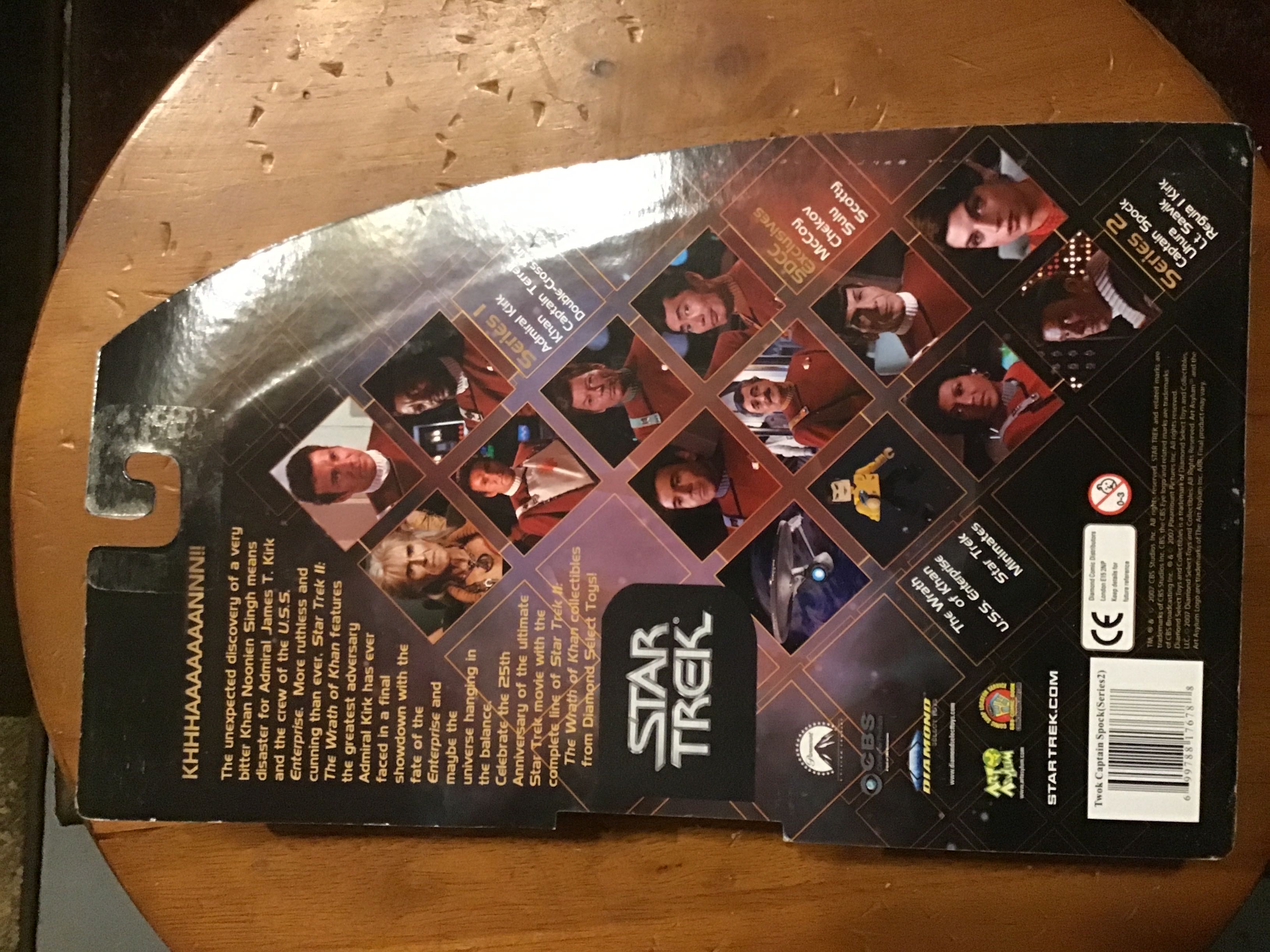 Spock Captain Star Trek TWOK - Art Asylum (Star Trek) (Classic Star Trek Movie Series) action figure collectible [Barcode 699788176788] - Main Image 3