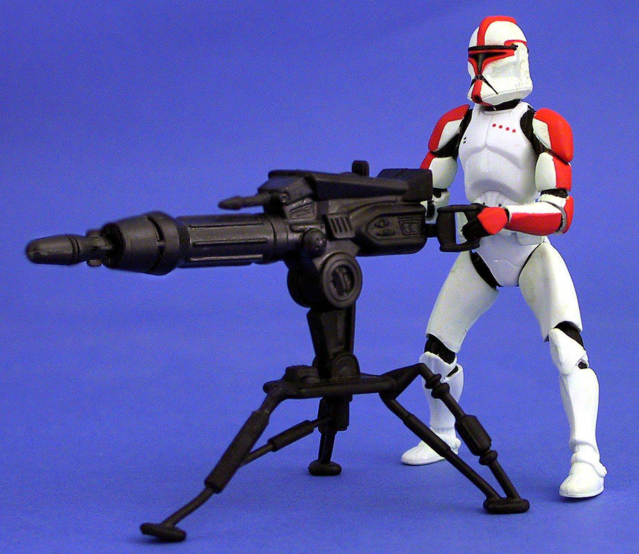 #02/17 Clone Trooper (Red Shoulder) - Hasbro (2002-2003 Star Wars Saga) action figure collectible [Barcode 076930846353] - Main Image 3