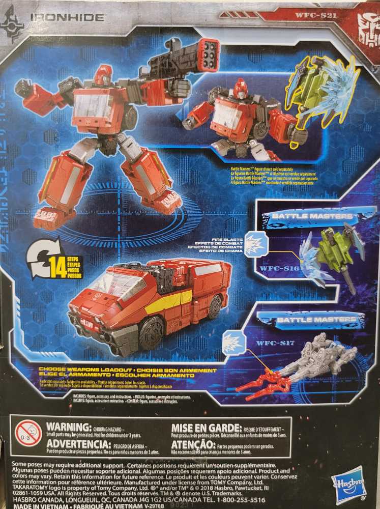 Ironhide - Hasbro (Transformers: Seige War For Cybertron) action figure collectible [Barcode 630509788637] - Main Image 4