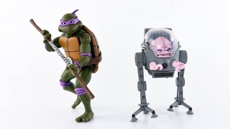 TMNT Donatello vs. Krang (Cartoon) - Neca (NECA Teenage Mutant Ninja Turtles) action figure collectible [Barcode 634482540787] - Main Image 3