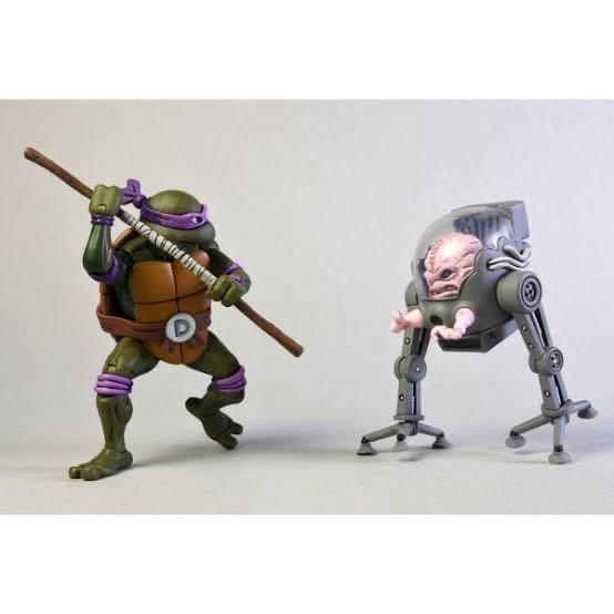 TMNT Donatello vs. Krang (Cartoon) - Neca (NECA Teenage Mutant Ninja Turtles) action figure collectible [Barcode 634482540787] - Main Image 4