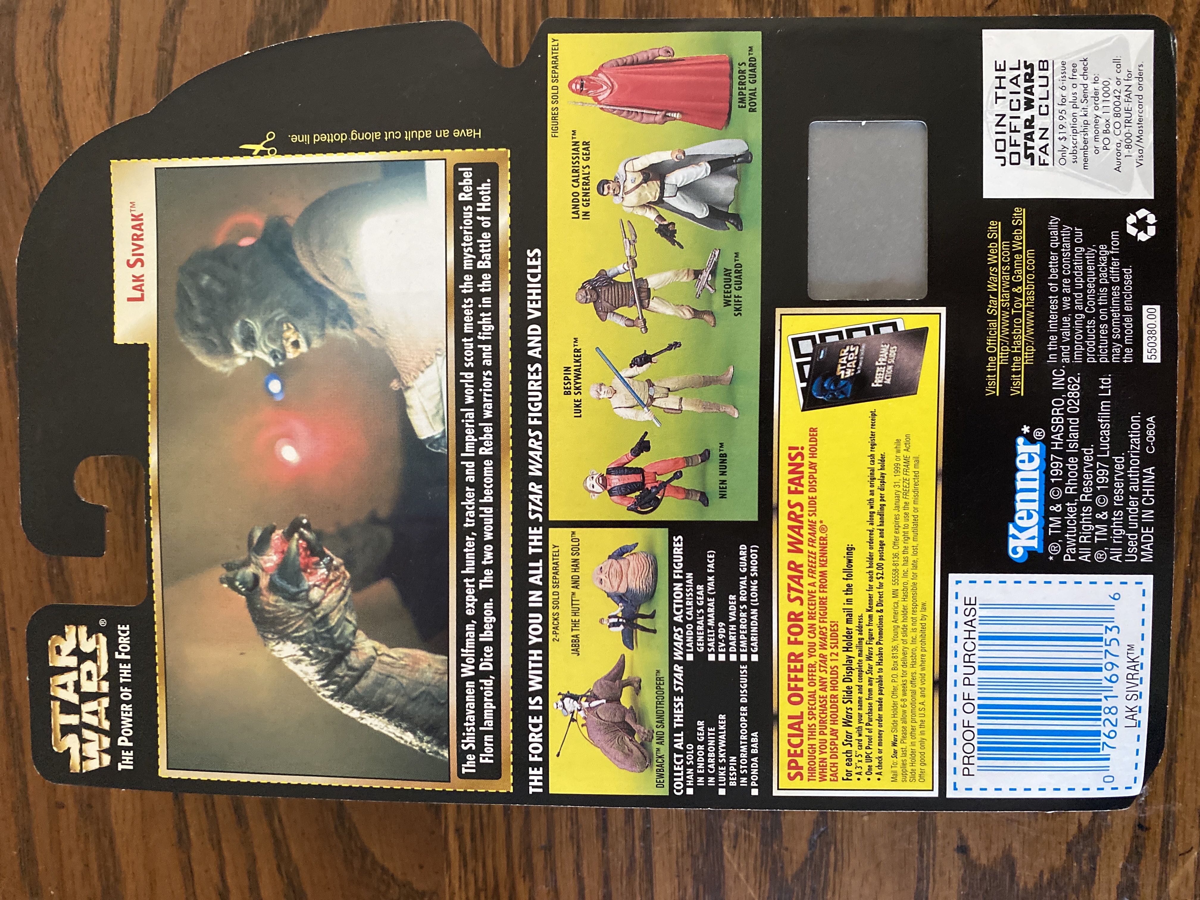 Lak Sivrak - Hasbro (Star Wars: Episode IV - A New Hope) action figure collectible [Barcode 076281697536] - Main Image 2