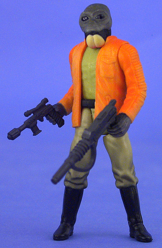 Ponda Baba With Blaster Pistol and Rifle - Kenner (Star Wars The Power Of The Force (Green Card)) action figure collectible [Barcode 076281697086] - Main Image 3