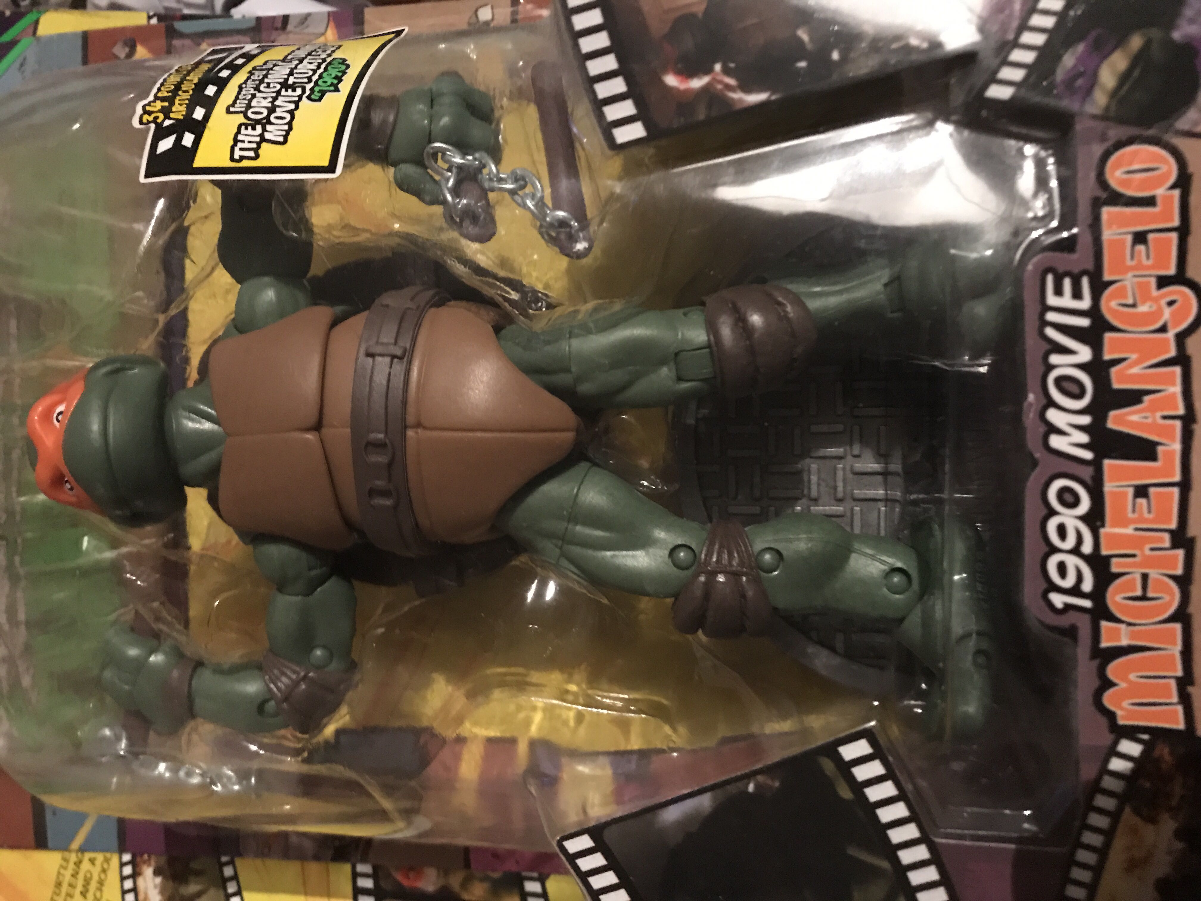 TMNT 1990 Michelangelo  action figure collectible [Barcode 8001444149685] - Main Image 1