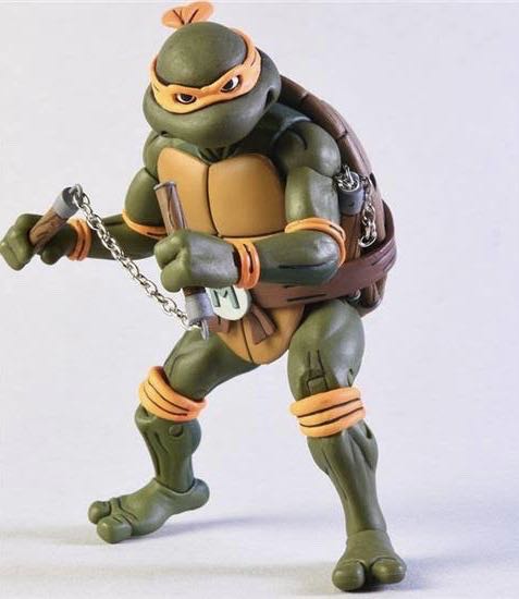 Michelangelo Vs Foot Soldier - Neca/Reel Toys (Teenage Mutant Ninja Turtles) action figure collectible [Barcode 634482540800] - Main Image 2