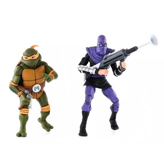 Michelangelo Vs Foot Soldier - Neca/Reel Toys (Teenage Mutant Ninja Turtles) action figure collectible [Barcode 634482540800] - Main Image 3