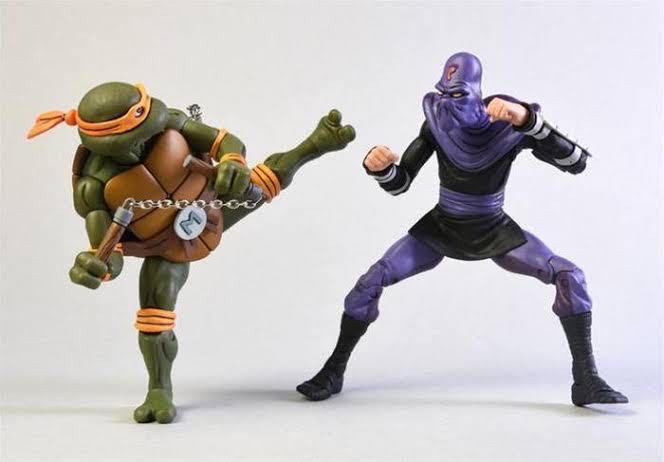 Michelangelo Vs Foot Soldier - Neca/Reel Toys (Teenage Mutant Ninja Turtles) action figure collectible [Barcode 634482540800] - Main Image 4
