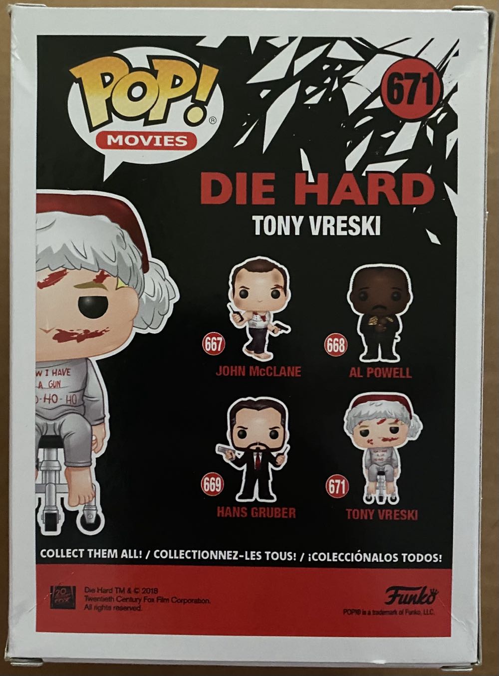 Funko Holiday Die Hard 671 Tony Vreski - Funko (Die Hard) (Die Hard) action figure collectible [Barcode 889698348706] - Main Image 3