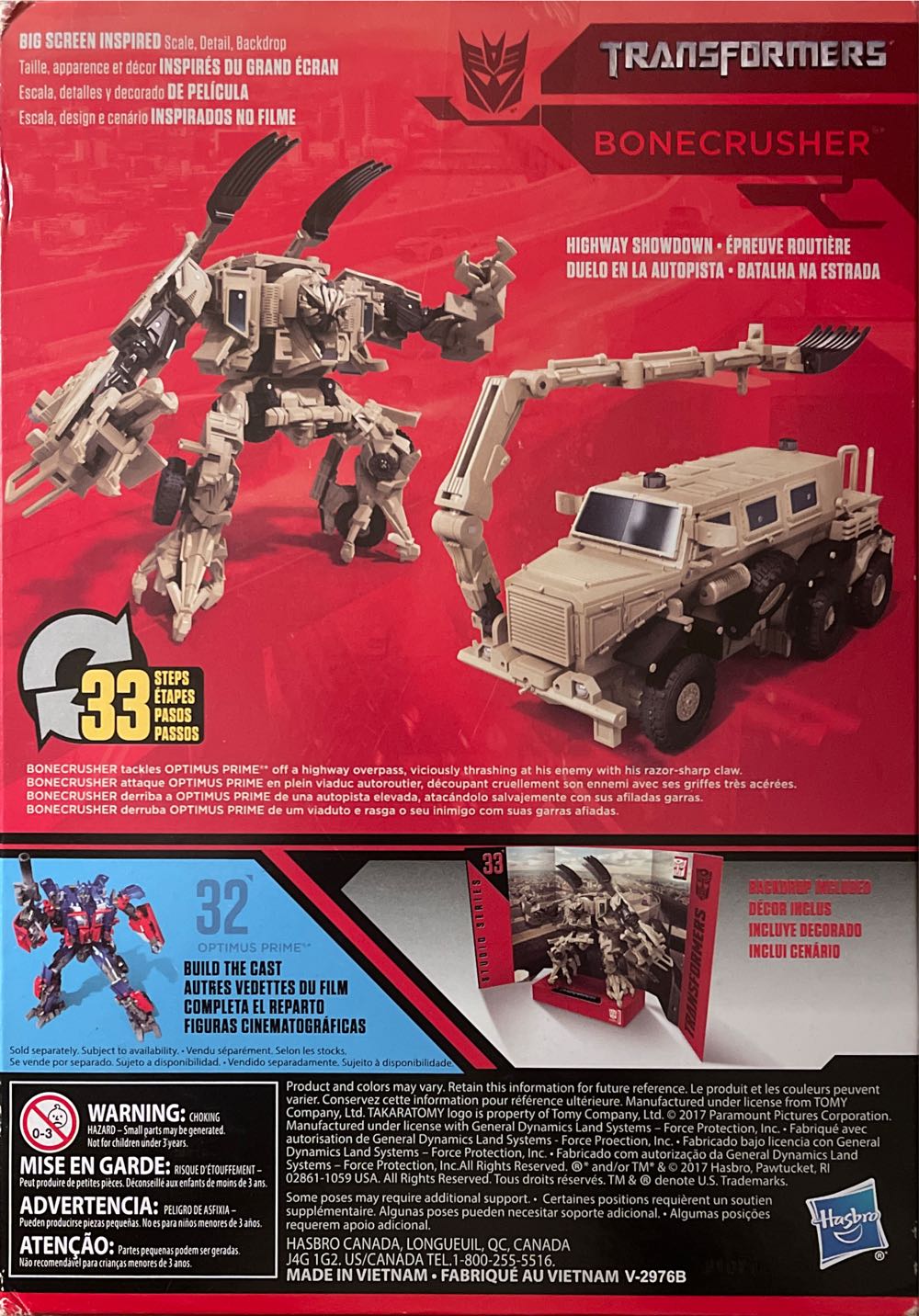 33 Bonecrusher - Hasbro (Studio Series) action figure collectible [Barcode 630509769957] - Main Image 4