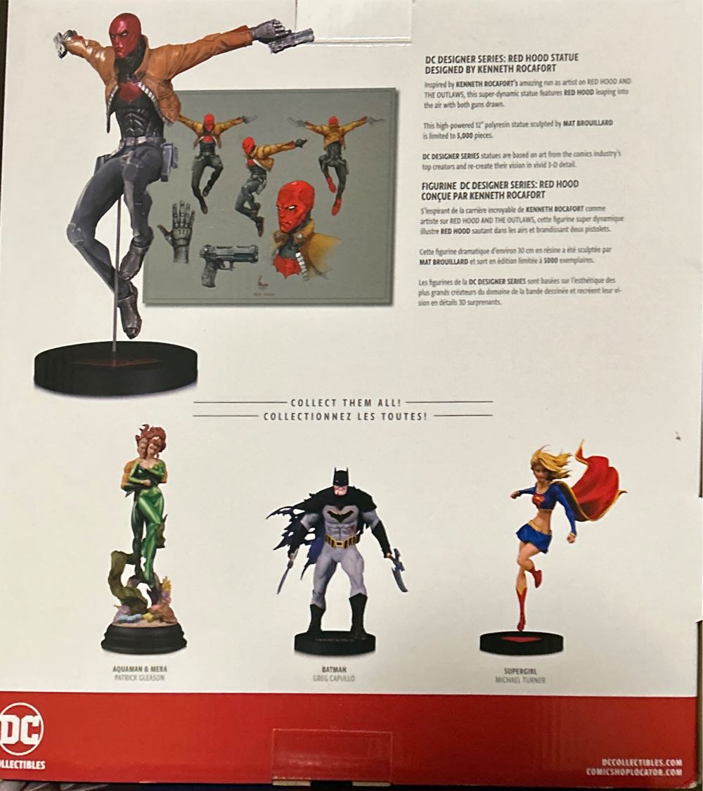 DC Designer Series: Red Hood (Kenneth Rocafort) - DC Collectiblies (DC Designer Series) action figure collectible [Barcode 761941354330] - Main Image 3