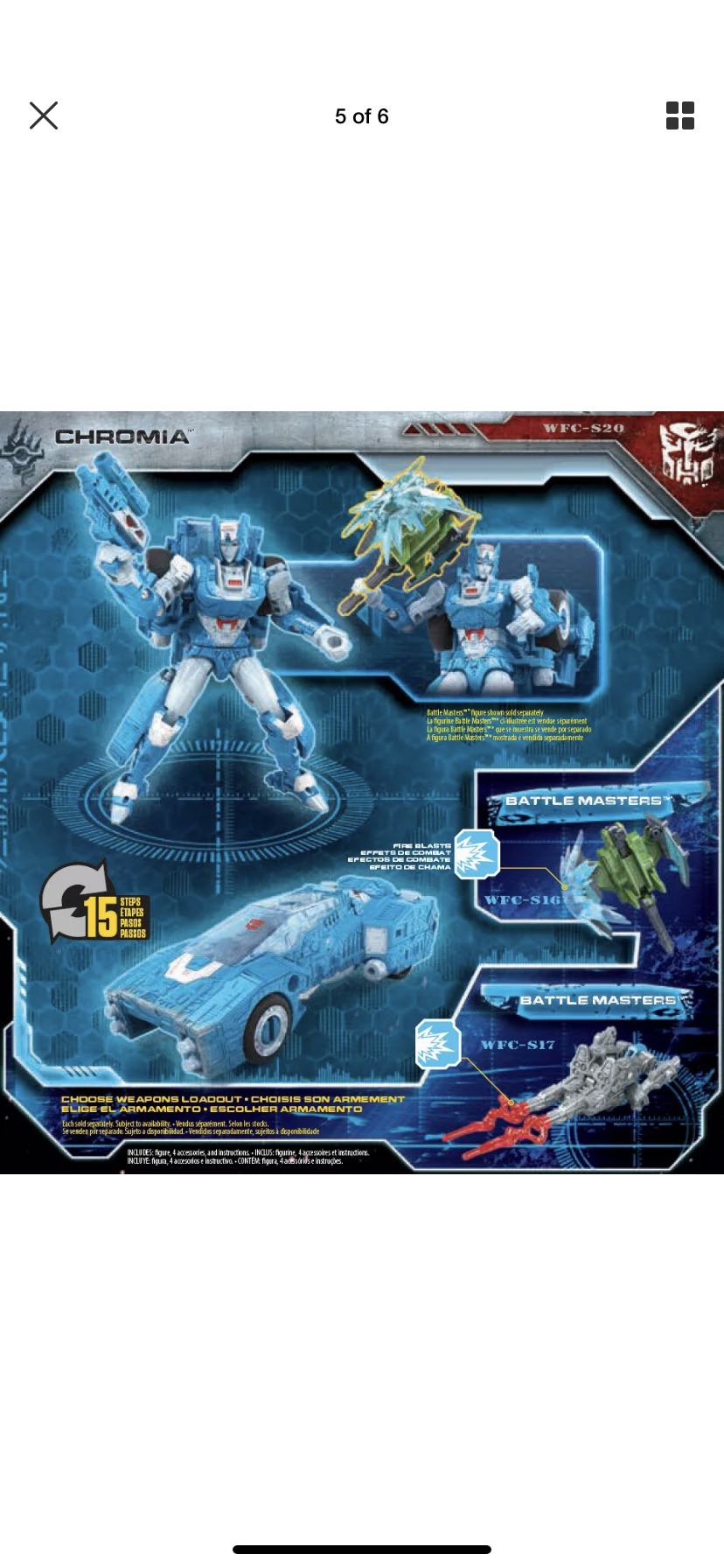 Chromia - Hasbro / Takara Tomy (The Transformers) action figure collectible [Barcode 630509788620] - Main Image 2