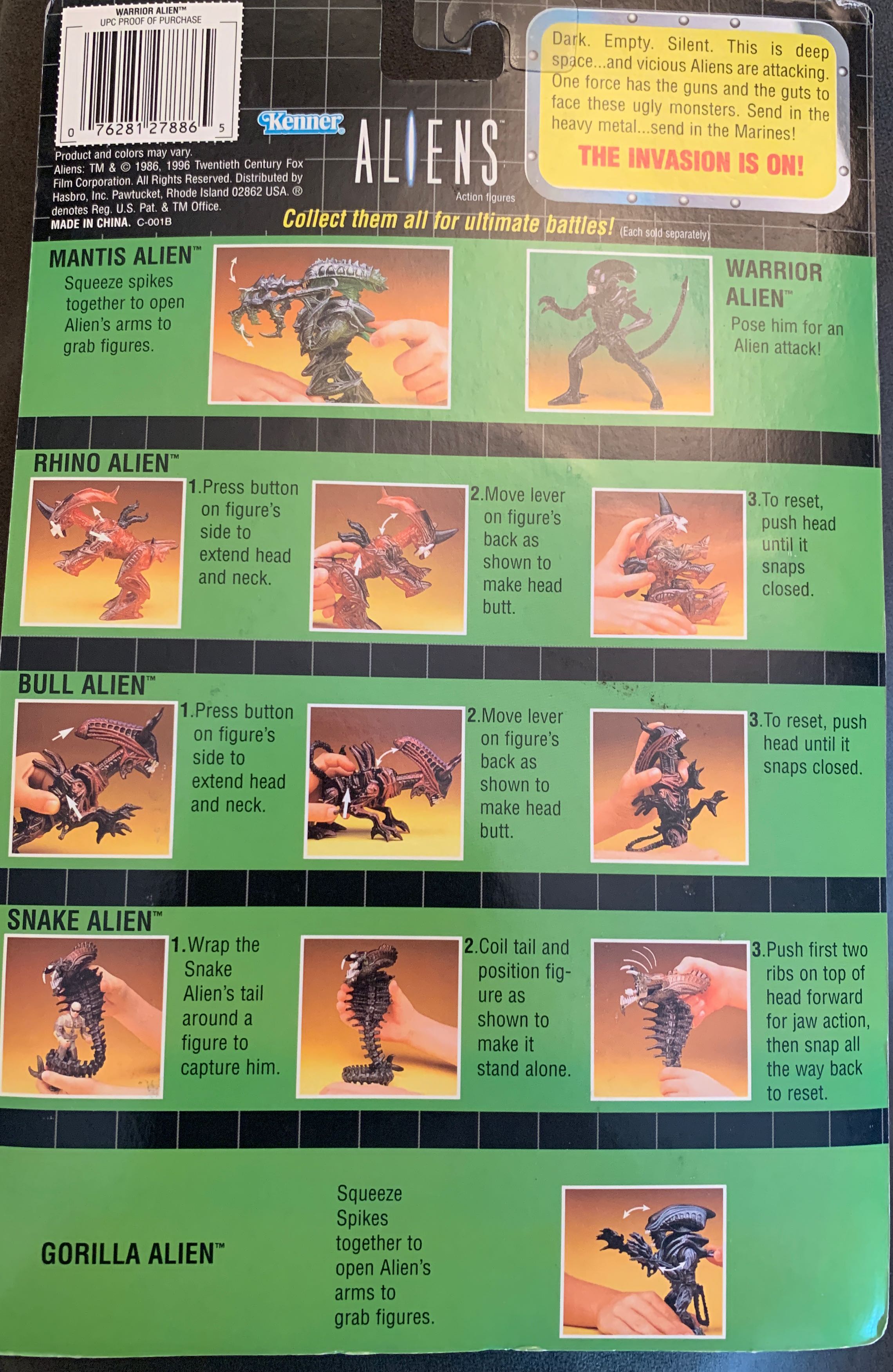 Alien Warrior - Kenner action figure collectible [Barcode 076281278865] - Main Image 2