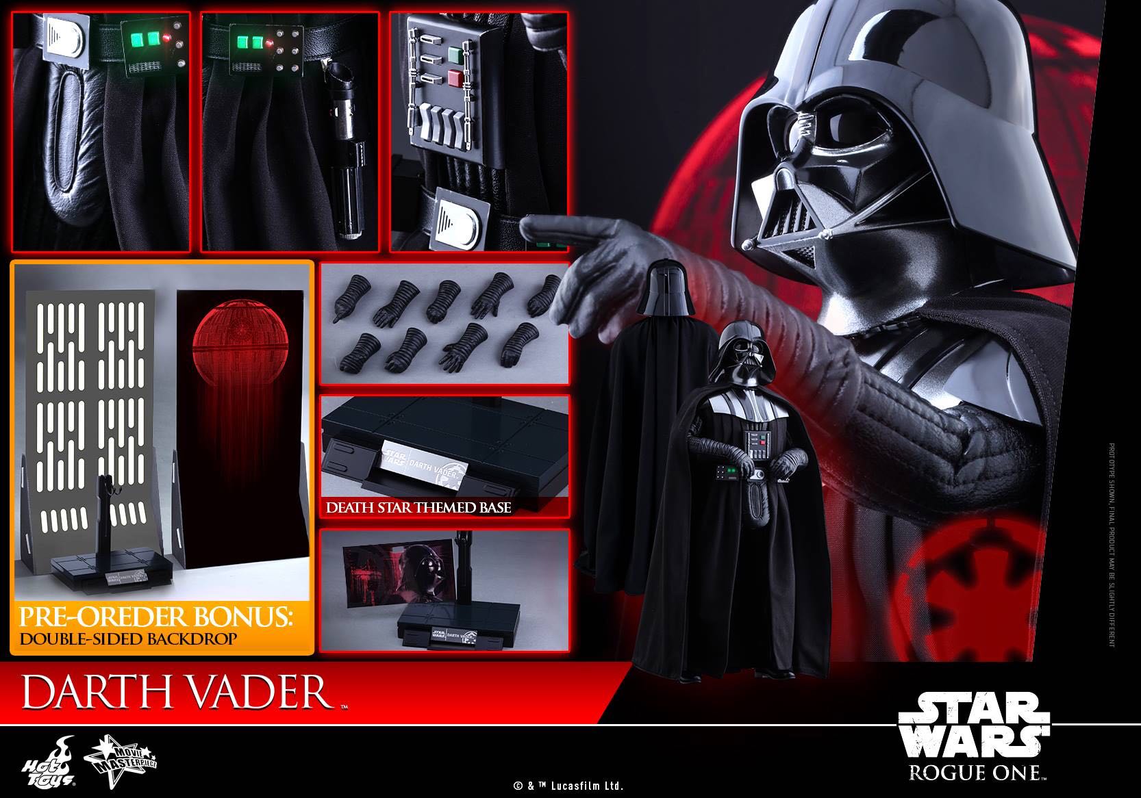 Darth Vader - Hot Toys  - Hot Toys (Star Wars) action figure collectible - Main Image 3