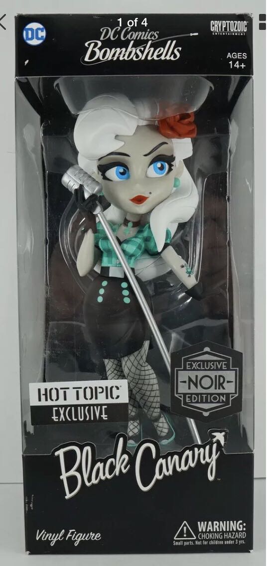 Black Canary - DC Bombshells Noir Hot Topic Exclusive - Cryptozoic Entertainment (DC Bombshells) action figure collectible [Barcode 814552027398] - Main Image 2