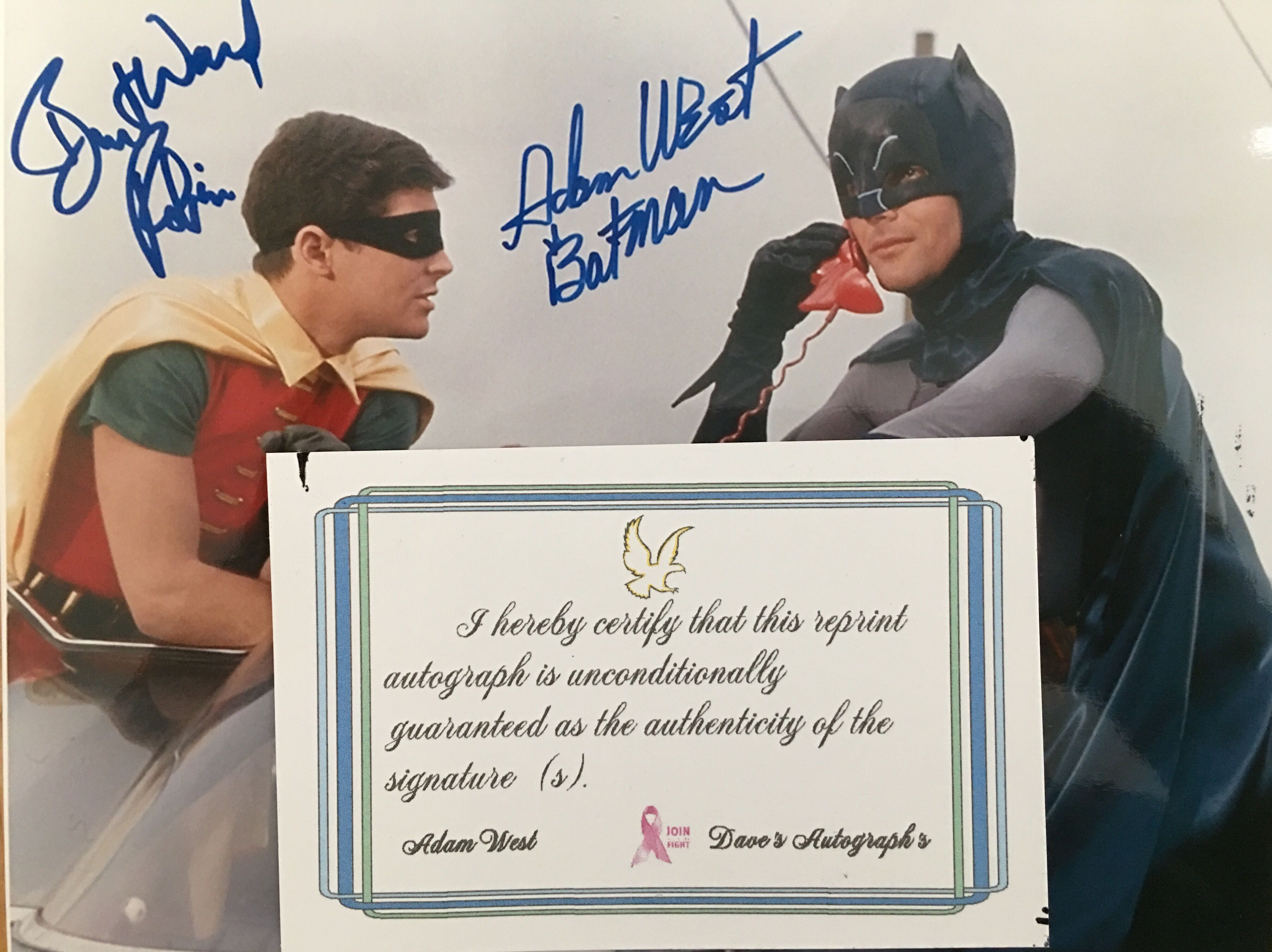 Signed Adam West Batman 8X10  action figure collectible - Main Image 2