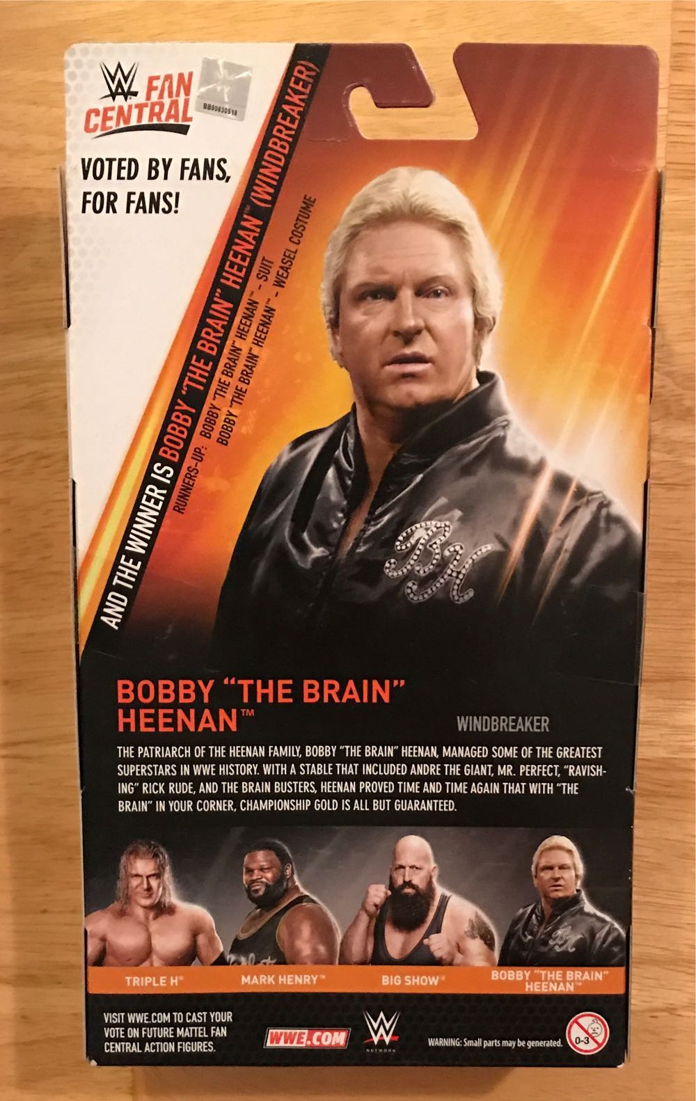 WWE Bobby “The Brain” Heenan - Mattel Wwe (Wwe Elite) action figure collectible [Barcode 887961640366] - Main Image 2