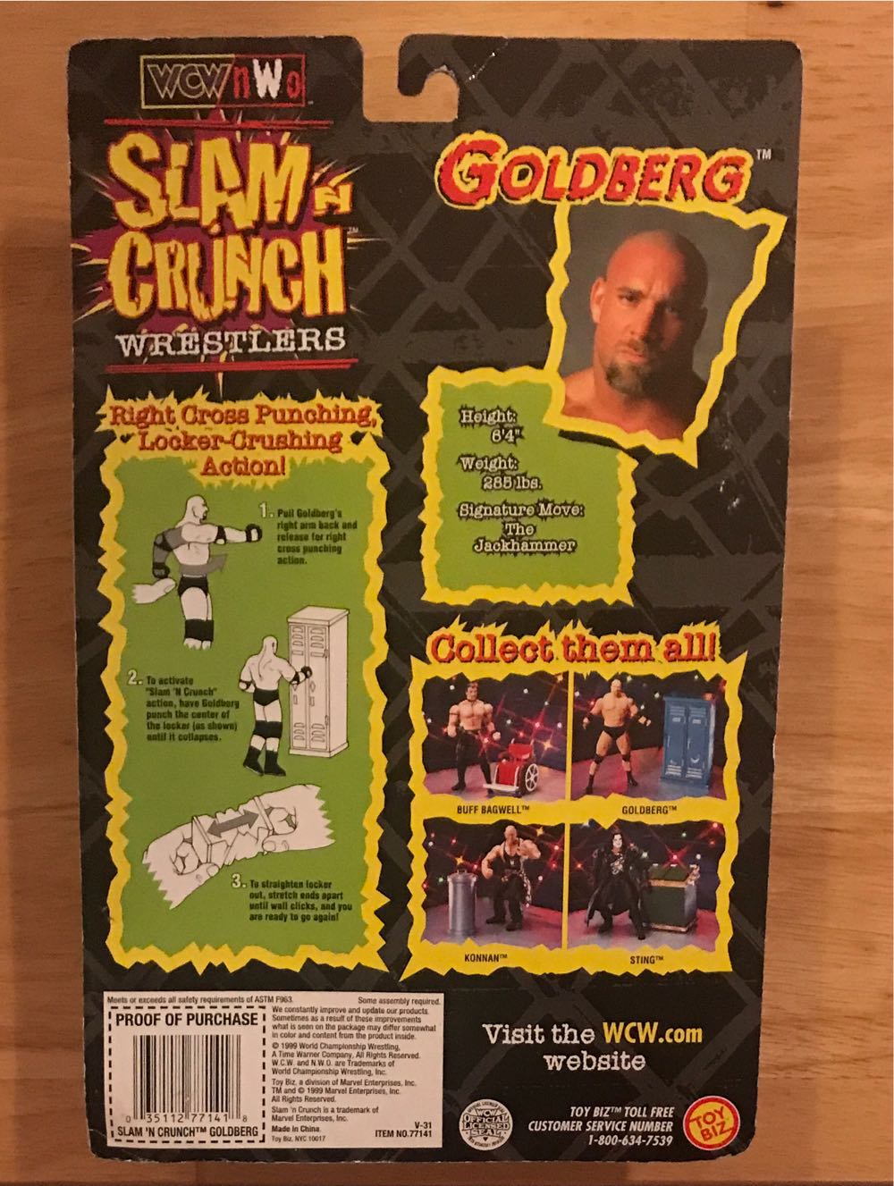Goldberg - Toy Biz (WCW - Toy Biz) action figure collectible [Barcode 035112771418] - Main Image 2