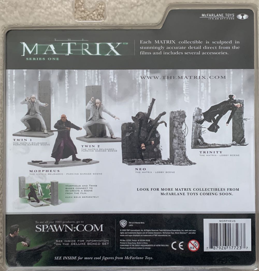 Morpheus - McFarland Toys (The Matrix Reloaded Movie) action figure collectible [Barcode 787926177237] - Main Image 2