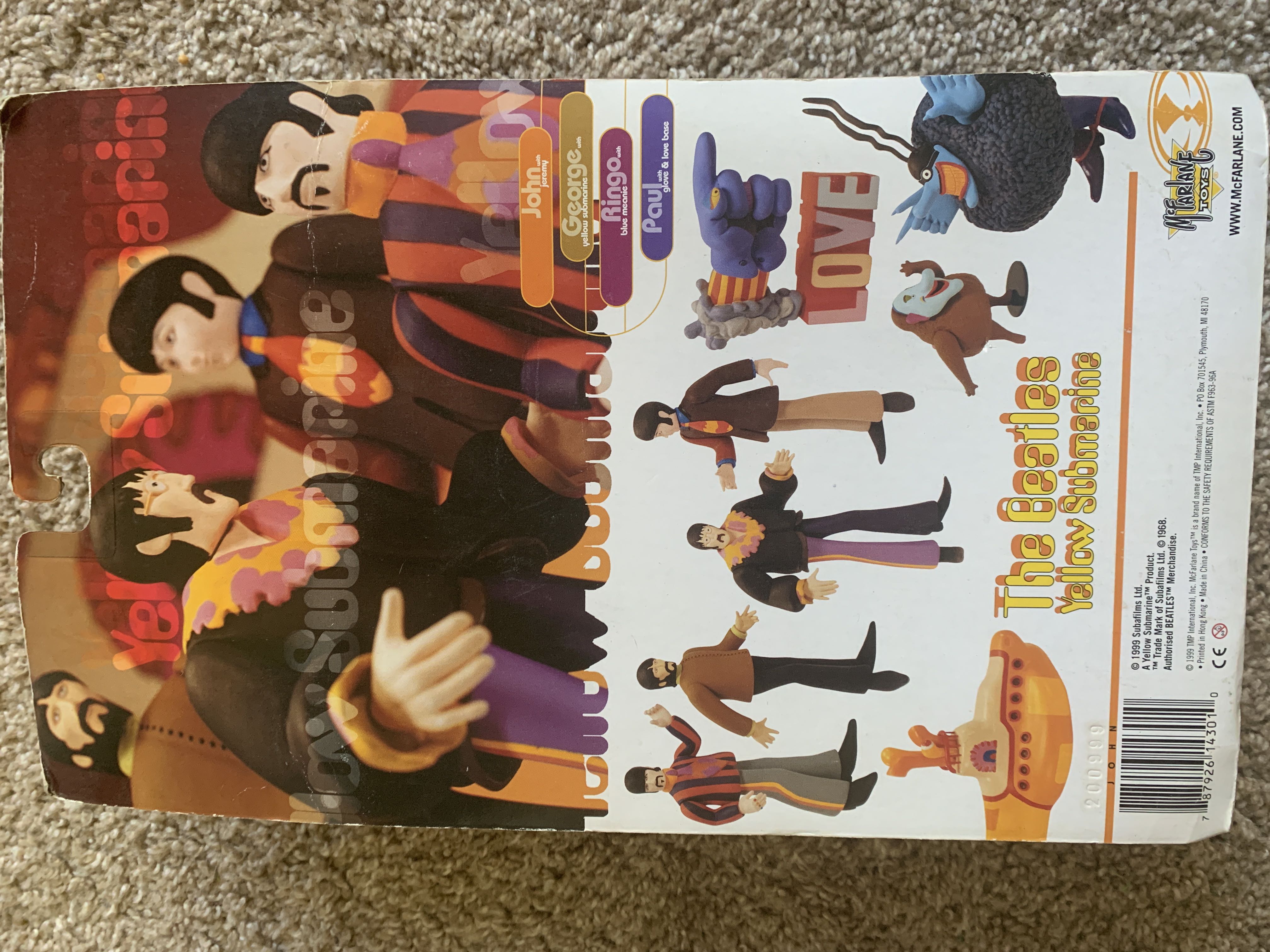 John Lennon (Yellow Submarine) Action Figure - Mcfarlene Toys (The Beatles Yellow Submarine) action figure collectible - Main Image 3