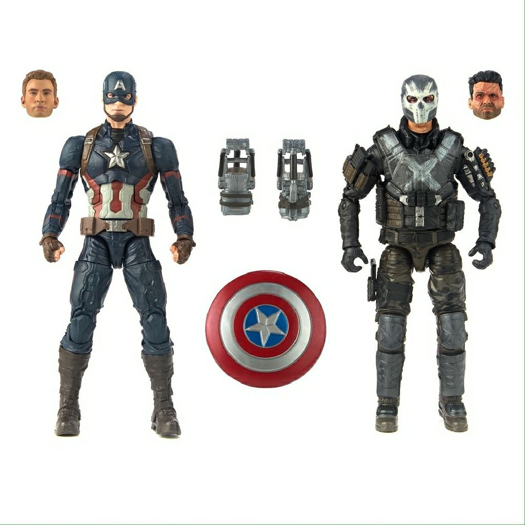 Captain America & Crossbones - Marvel Legends 2 Pack (Civil War) - Hasbro Marvel Legends (Marvel Legends) action figure collectible [Barcode 630509682409] - Main Image 2