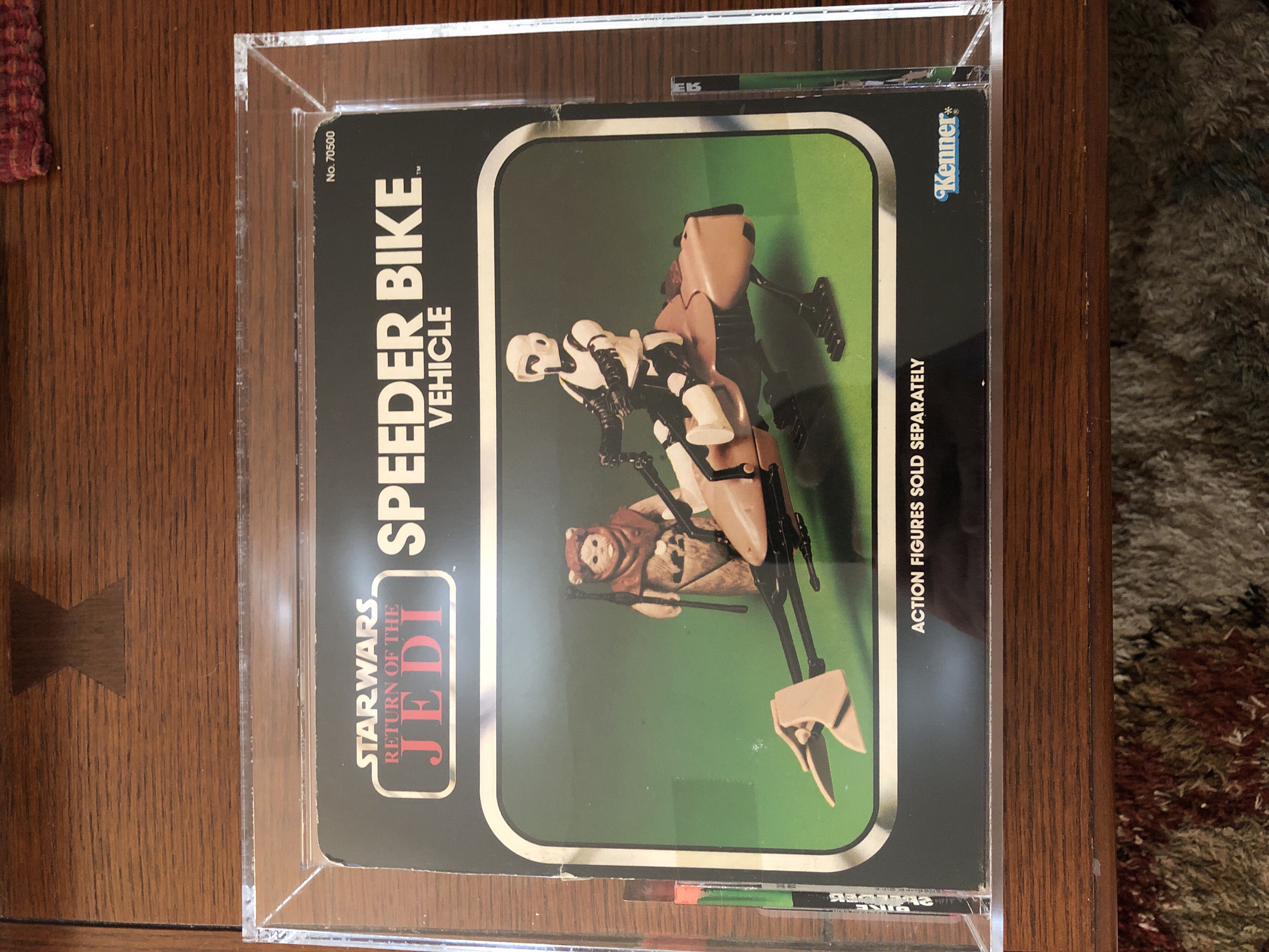 Original Vintage Return Of The Jedi Speeder Bike Graded - Kenner (Episode VI (Star Wars : Return of the Jedi)) action figure collectible - Main Image 2