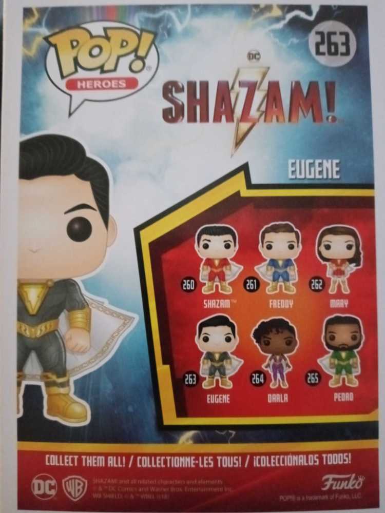 Shazam: Eugene #263 - Funko (Shazam) action figure collectible [Barcode 889698368087] - Main Image 2