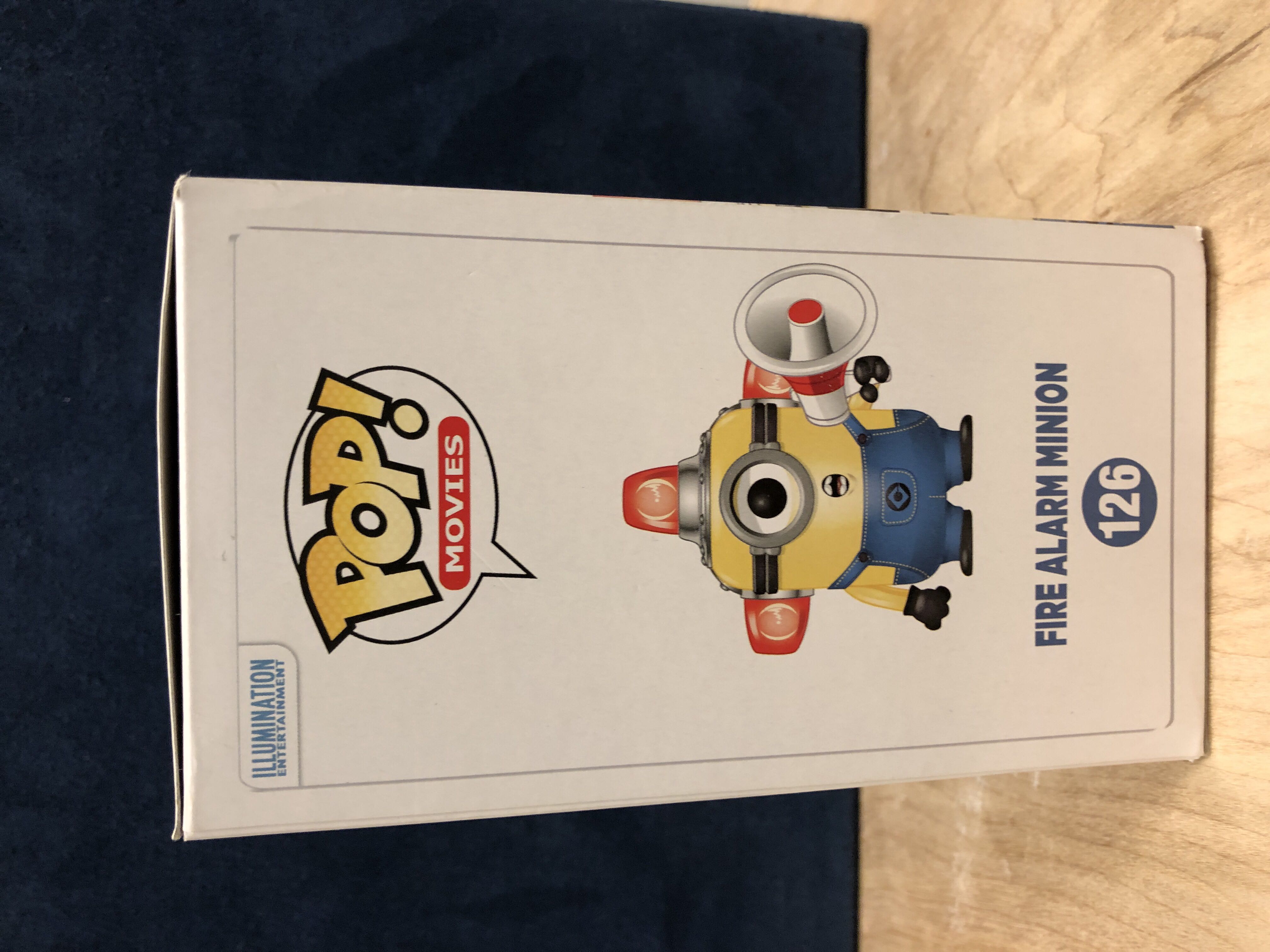 Fire Alarm Minion  (POP #126) - Funko (Minions) action figure collectible [Barcode 849803042844] - Main Image 2