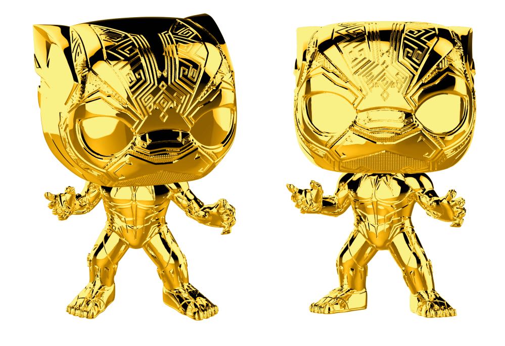 Gold Black Panther Funkopop - Funko Figures (Black Panther Funko pop gold) action figure collectible [Barcode 402883085776] - Main Image 2