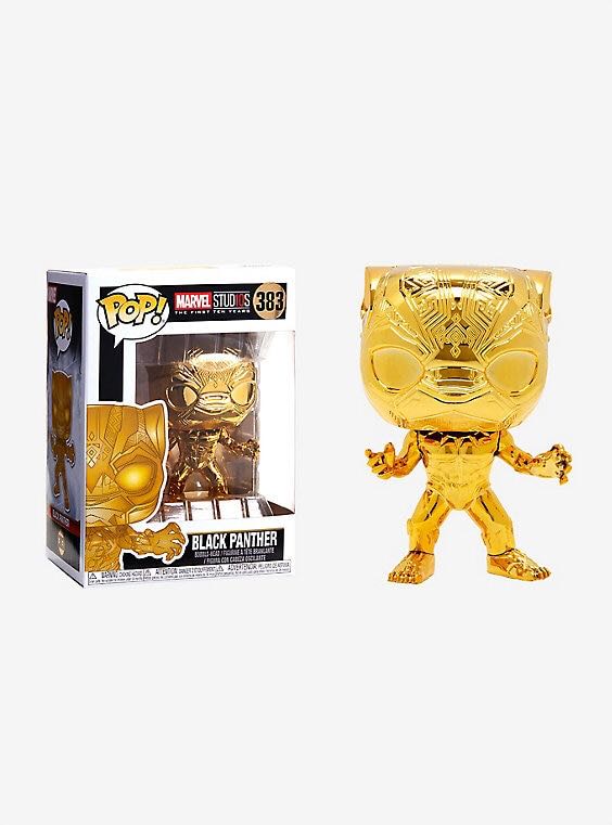 Gold Black Panther Funkopop - Funko Figures (Black Panther Funko pop gold) action figure collectible [Barcode 402883085776] - Main Image 3