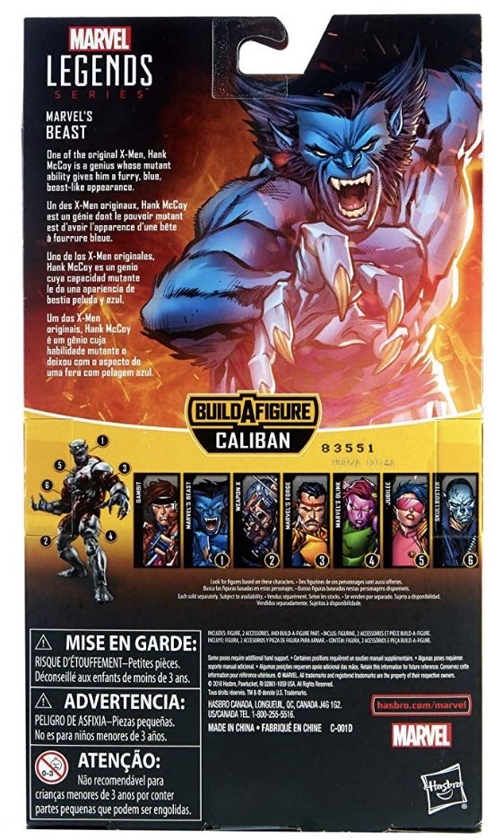 Beast - Hasbro (Marvel Legends) action figure collectible [Barcode 630509808557] - Main Image 2
