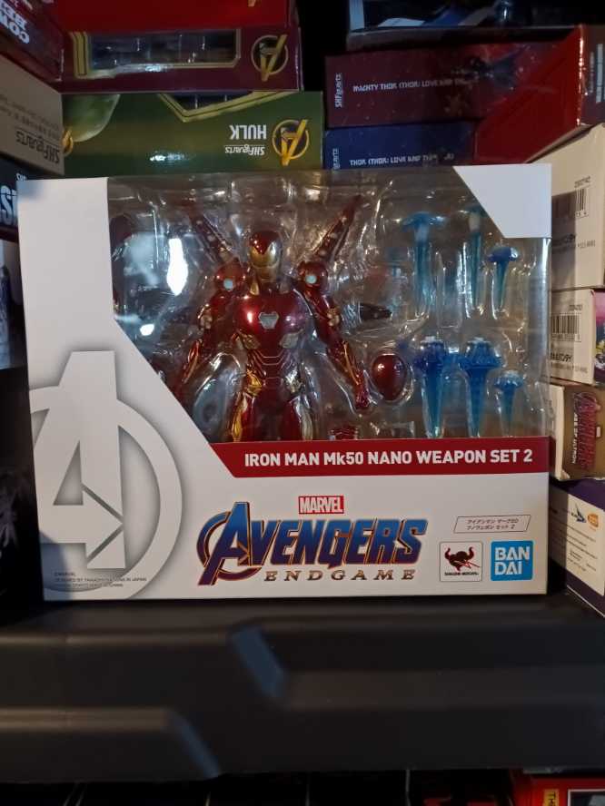 Iron Man Mk 50 Nano Weapon Set 2 (S.H. Figuarts) - Bandai Tamashii Nations (Avengers: Endgame) action figure collectible [Barcode 4573102567109] - Main Image 3