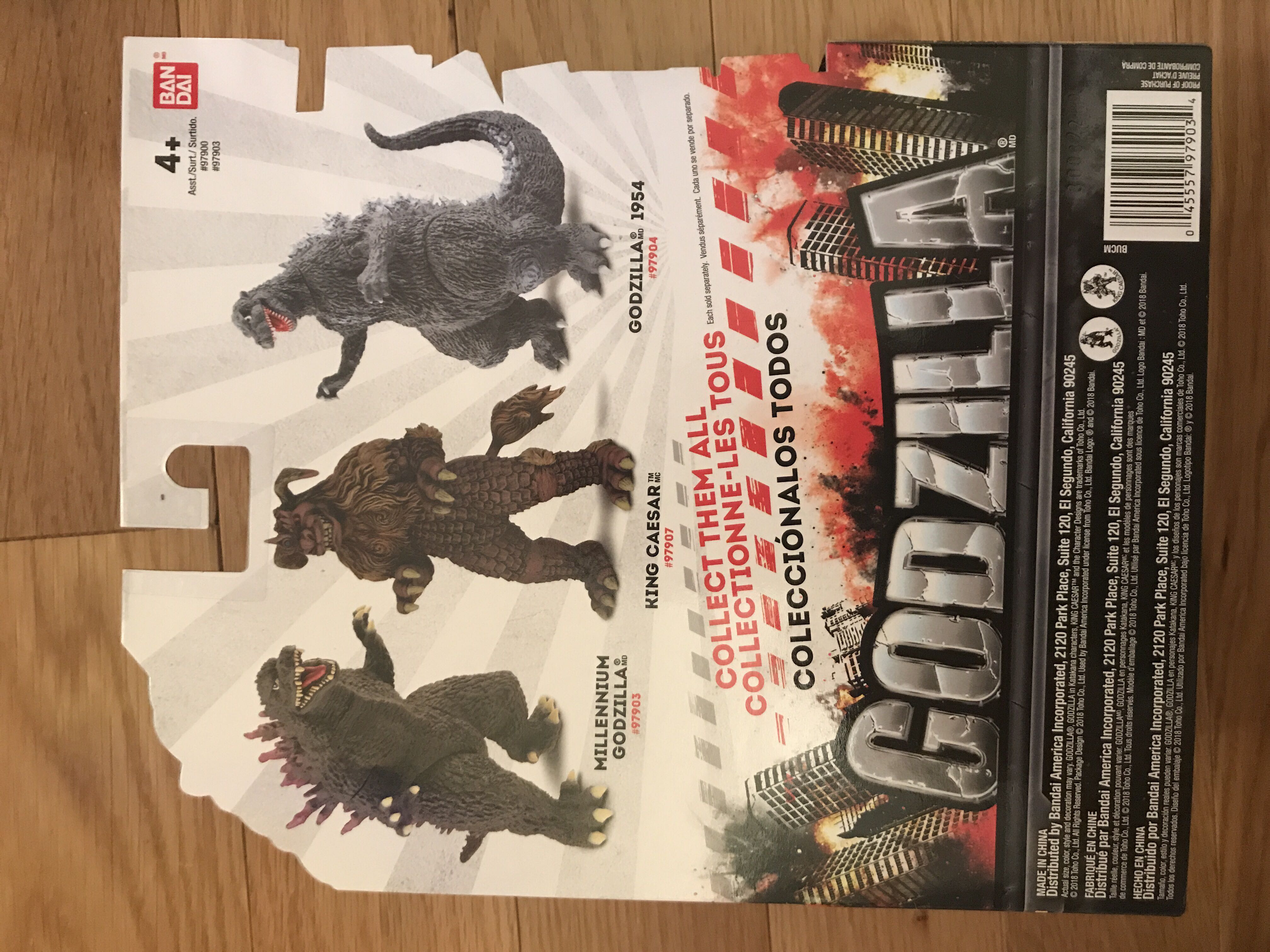 Godzilla (Millennium Godzilla)  - Bandai (Godzilla) action figure collectible [Barcode 045557979034] - Main Image 2