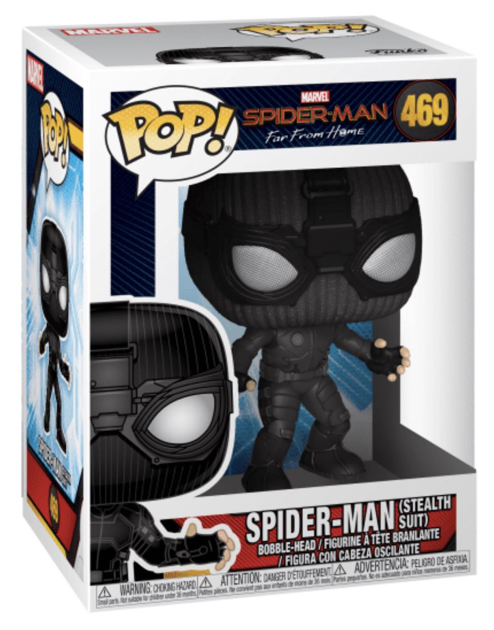 Spider-Man: Far From Home - Spider-Man in Stealth Suit #469 - Funko (Marvel) action figure collectible [Barcode 889698392082] - Main Image 2