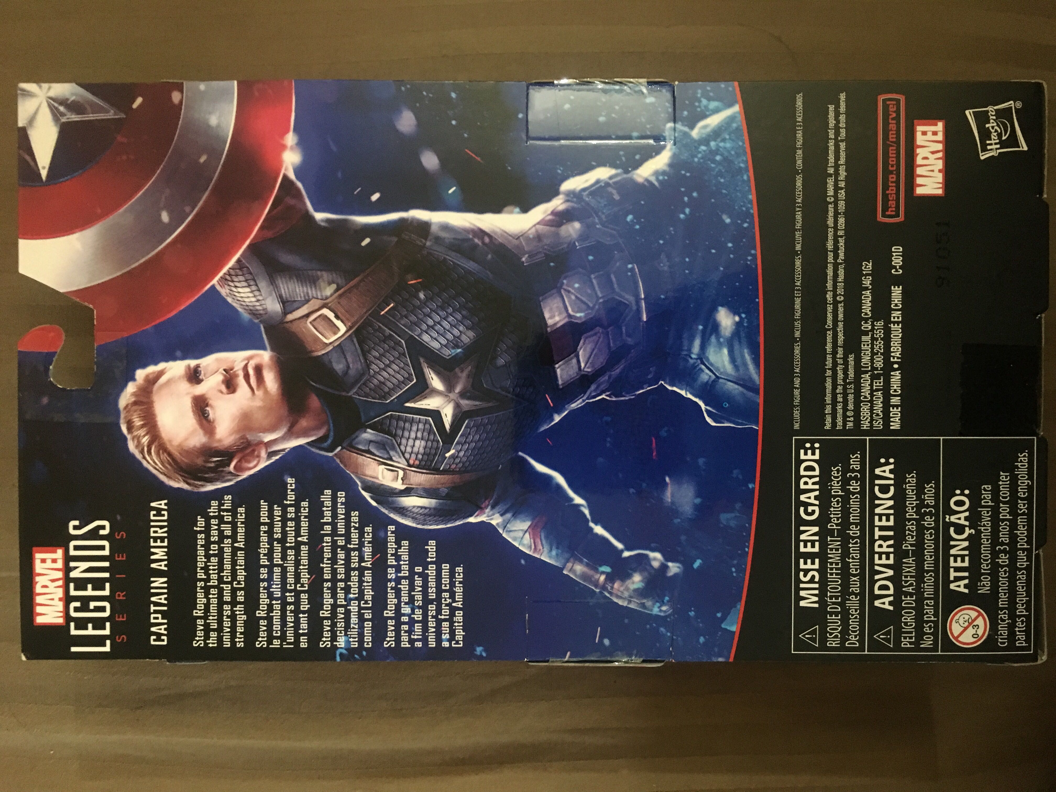 Captain America - Hasbro (Marvel Legends Avengers Endgame) action figure collectible [Barcode 630509816453] - Main Image 2