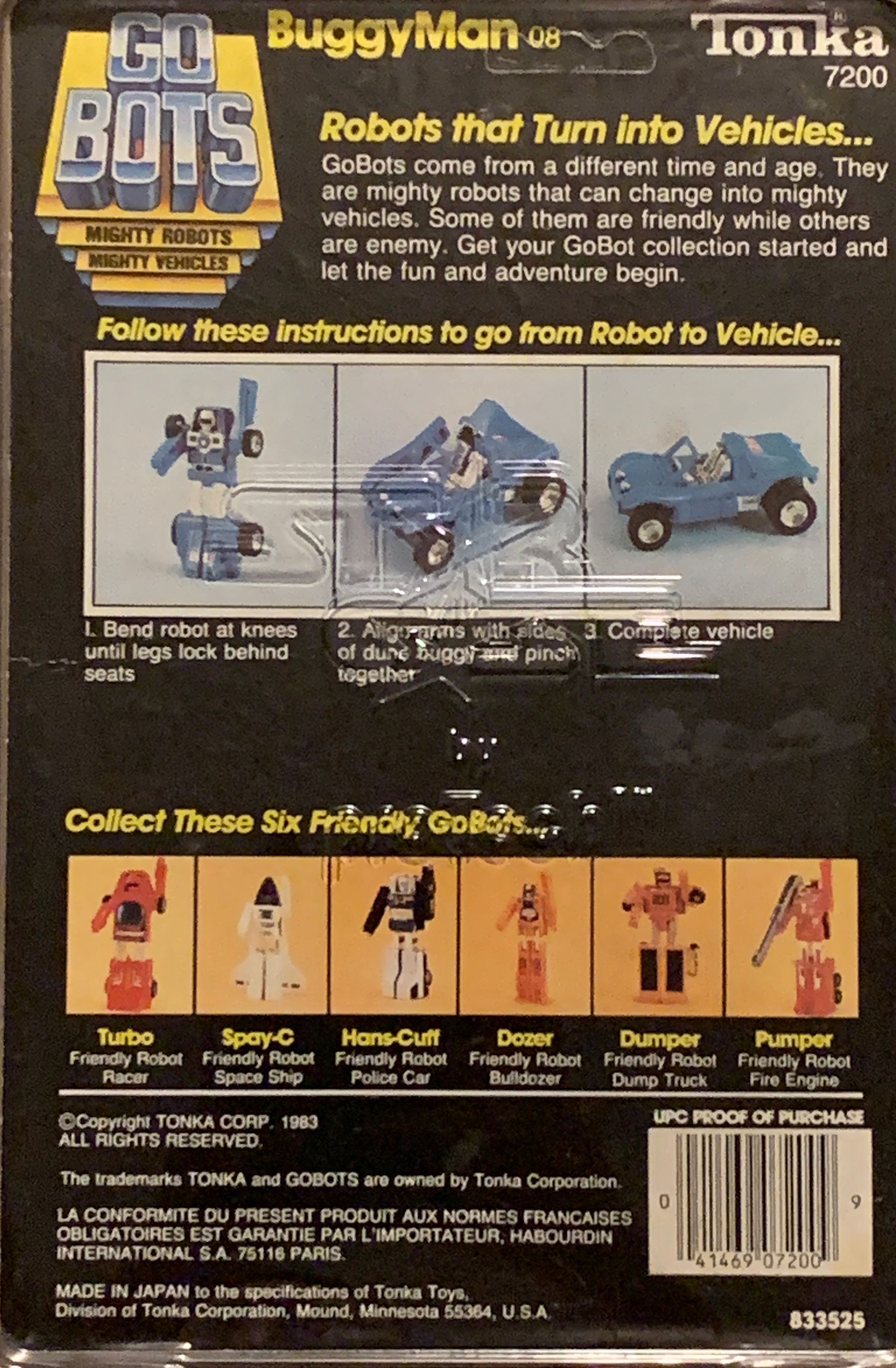 BuggyMan Blue Version (Gobots) - Tonka (Gobots) action figure collectible - Main Image 2