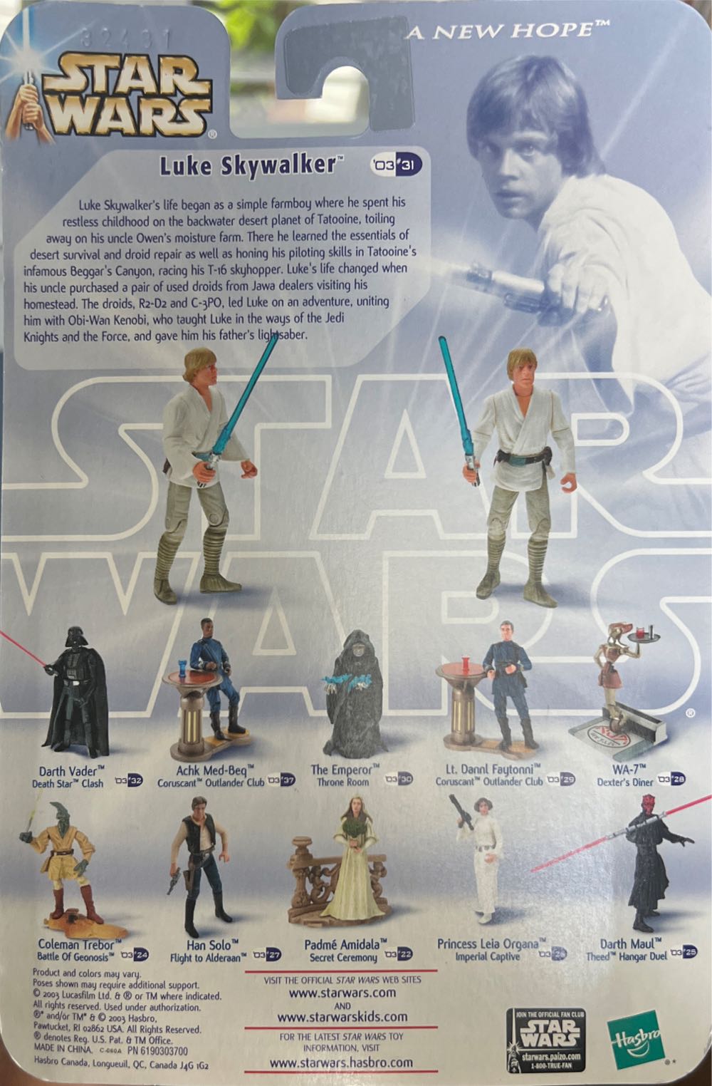 Luke Skywalker (Tatooine Encounter) - Hasbro (Star Wars) action figure collectible [Barcode 076930847091] - Main Image 2