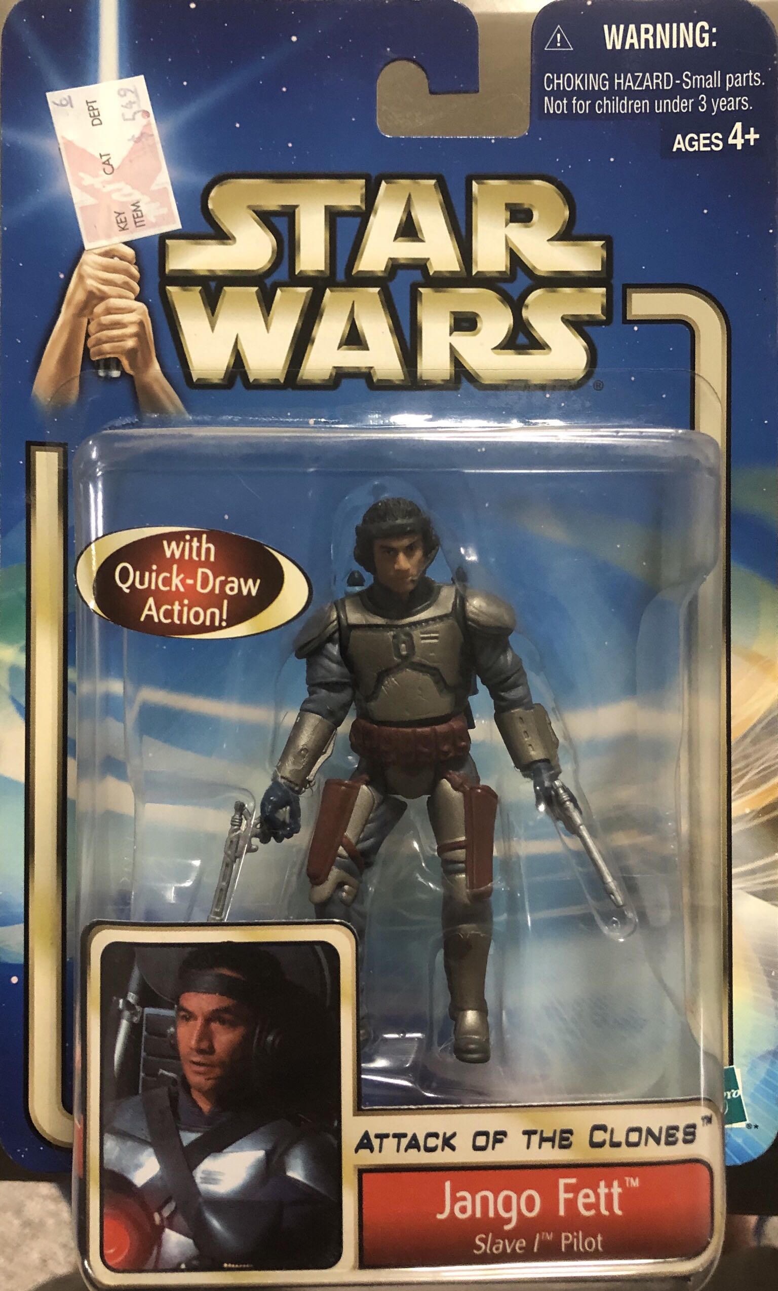 Jango Fett (Slave I Pilot) - Hasbro (Star Wars) action figure collectible [Barcode 076930849095] - Main Image 2