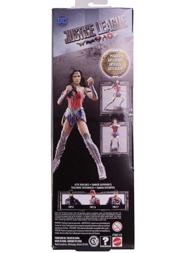 Justice League 12” - Wonder Woman (Metalic) - Mattel (Wonder Woman) action figure collectible [Barcode 887961671193] - Main Image 2