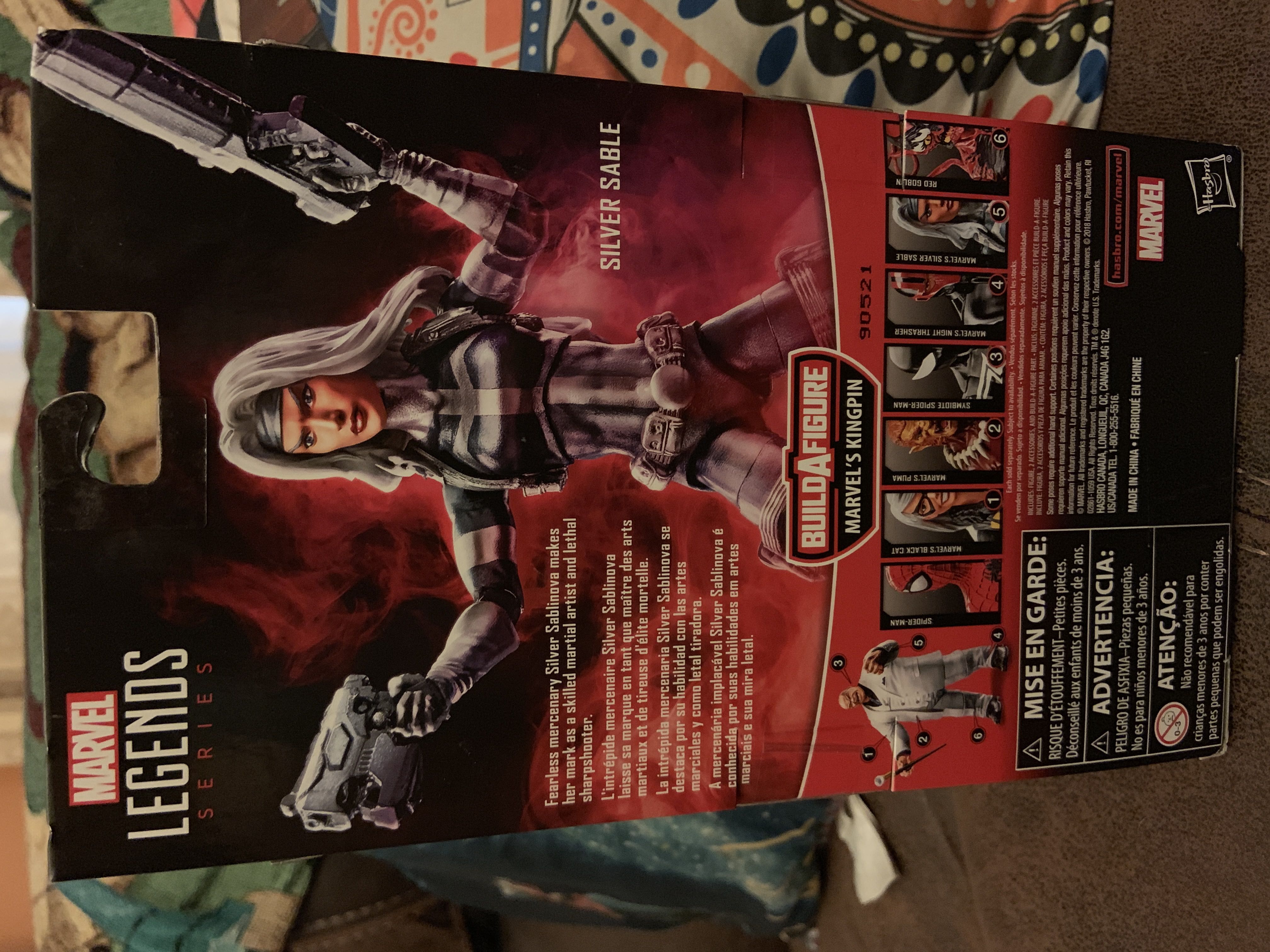 Silver Sable - Hasbro (ML BAF Kingpin) action figure collectible [Barcode 630509781829] - Main Image 3